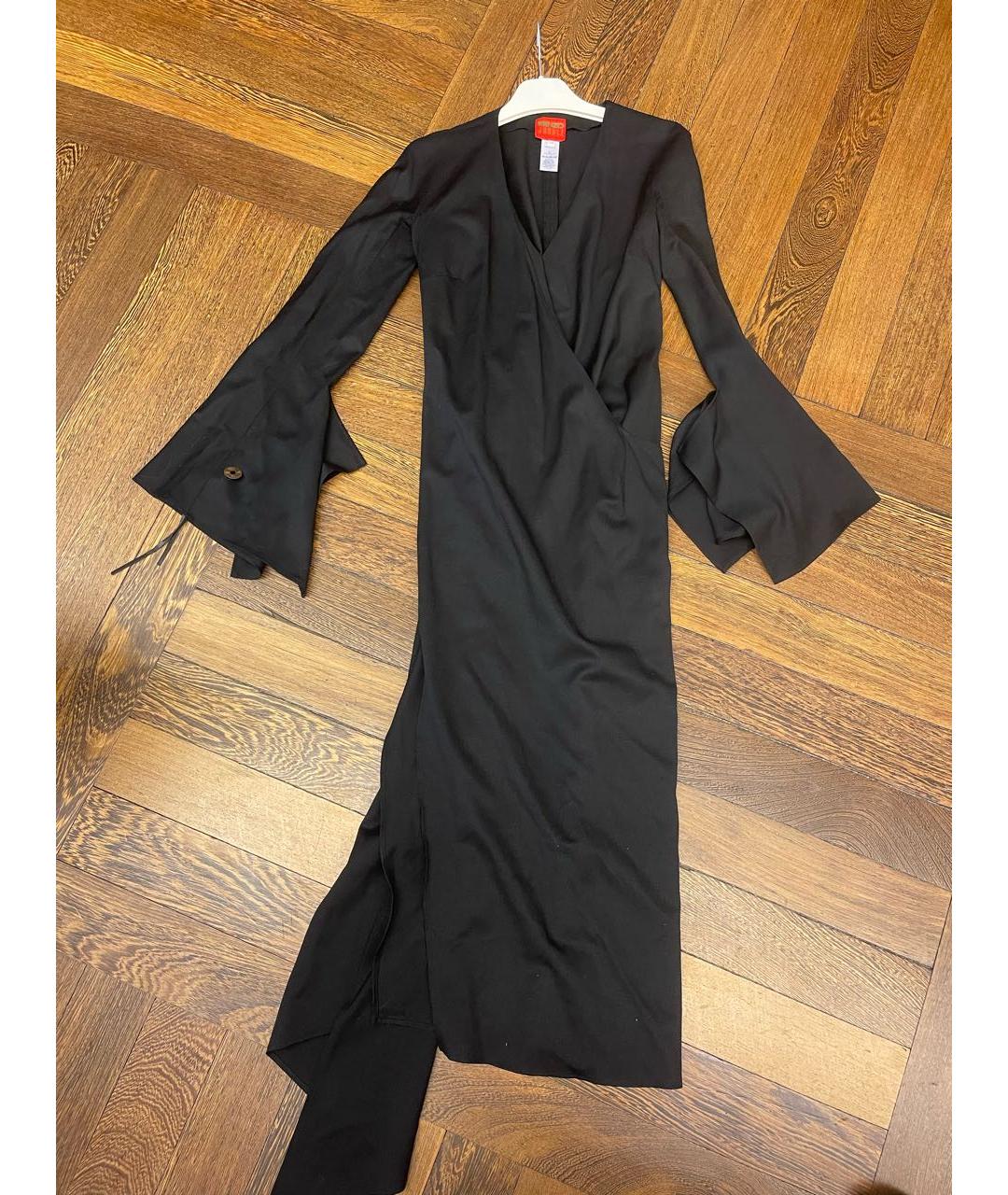 KENZO Черное шерстяное платье, фото 5