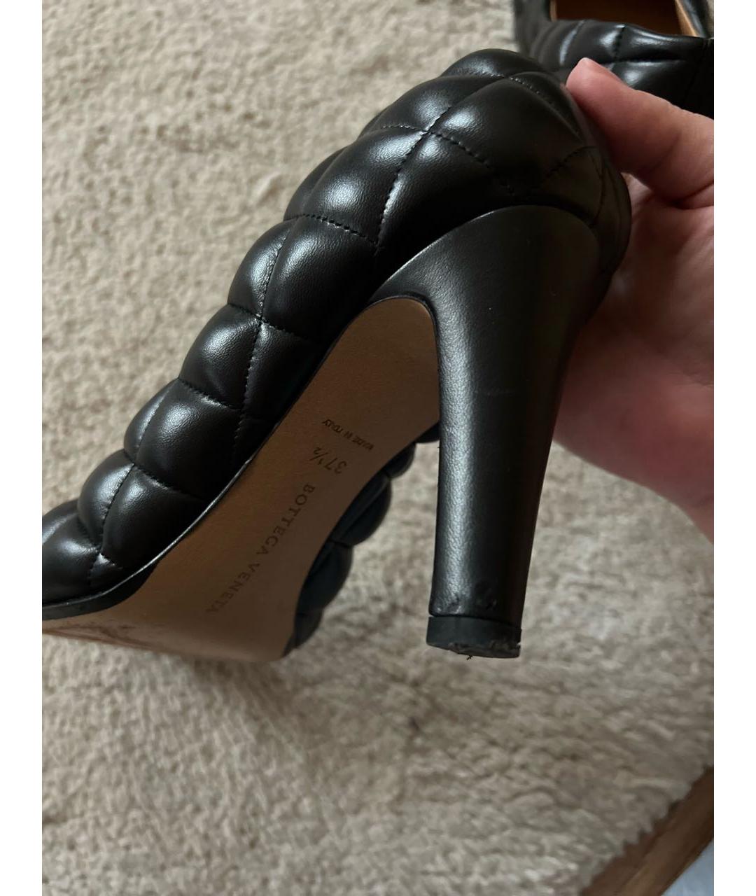 BOTTEGA VENETA Черные кожаные туфли, фото 6