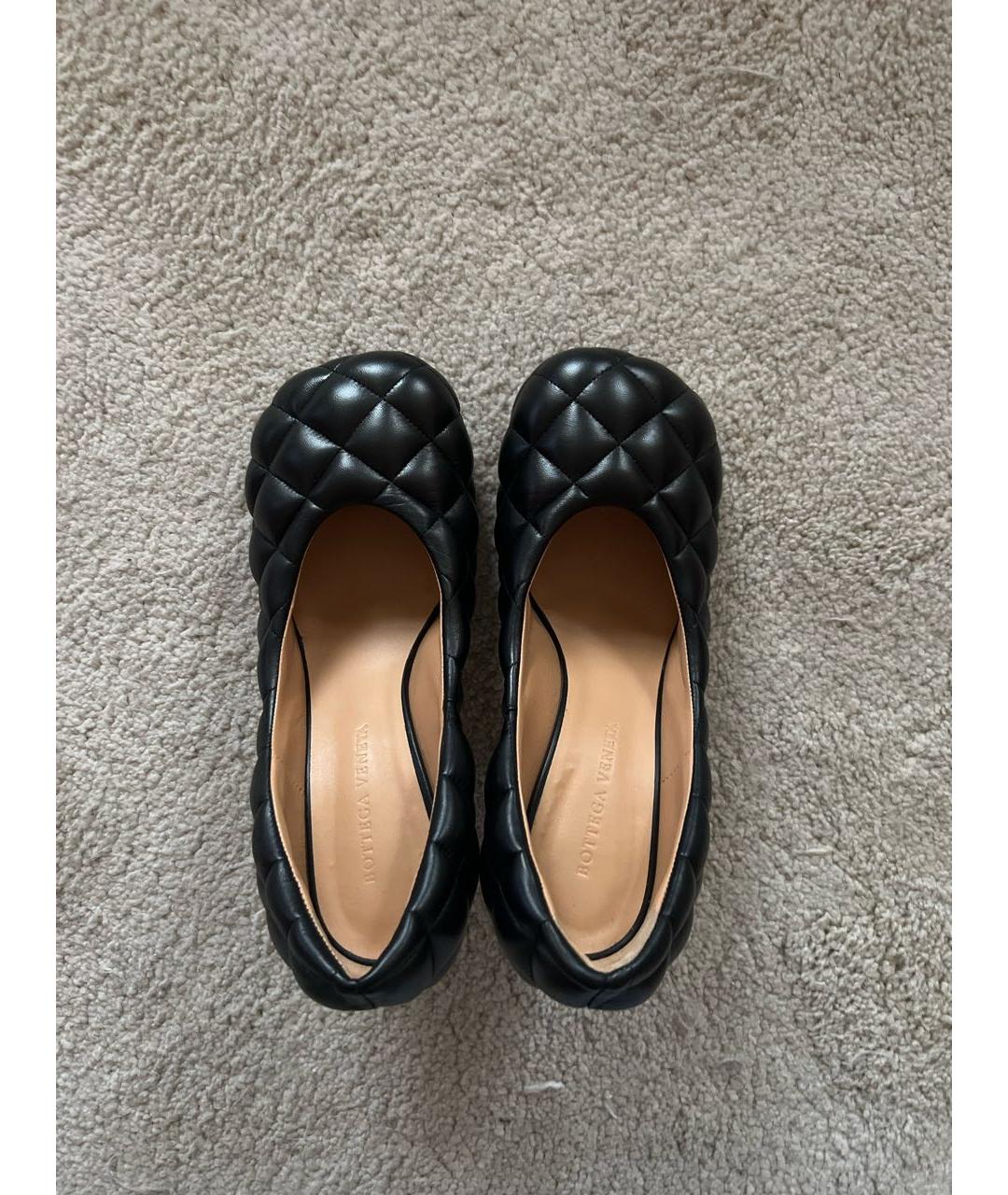 BOTTEGA VENETA Черные кожаные туфли, фото 3