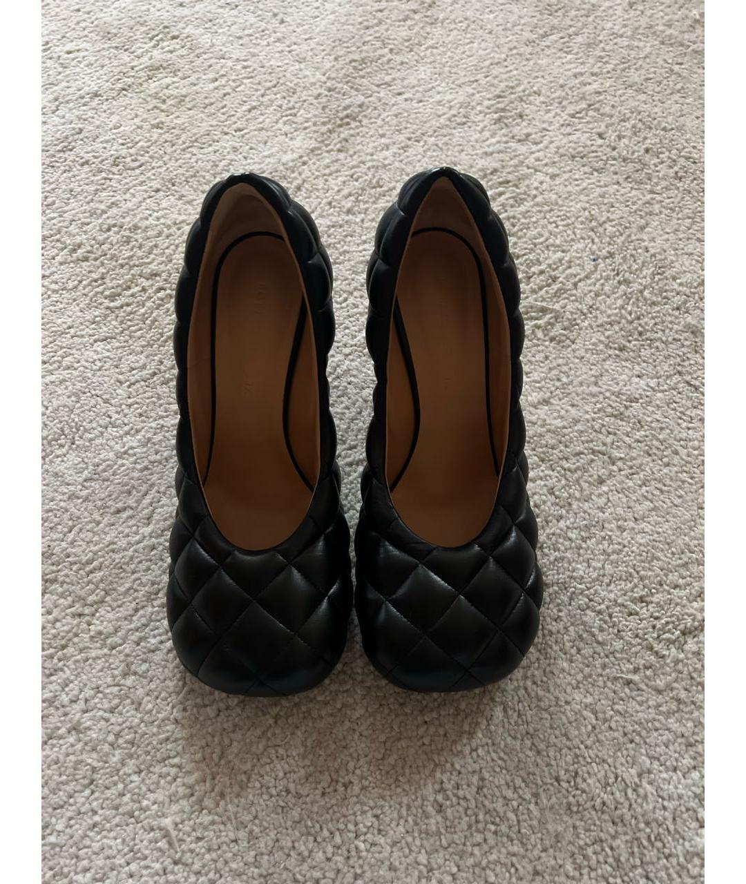 BOTTEGA VENETA Черные кожаные туфли, фото 2