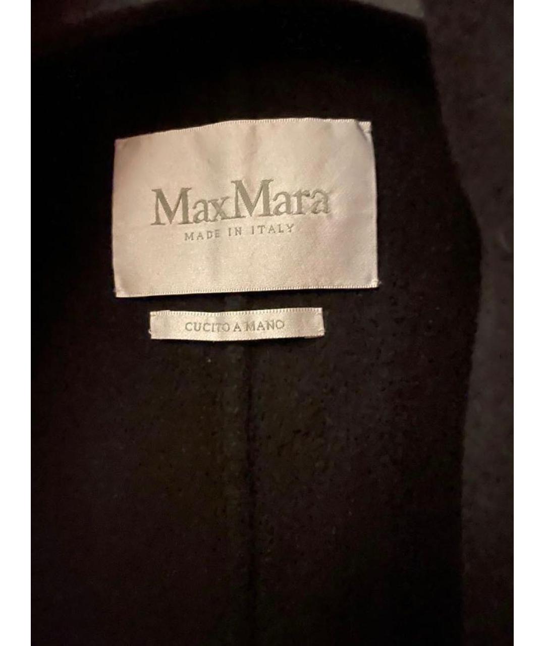 MAX MARA Черное кашемировое пальто, фото 3