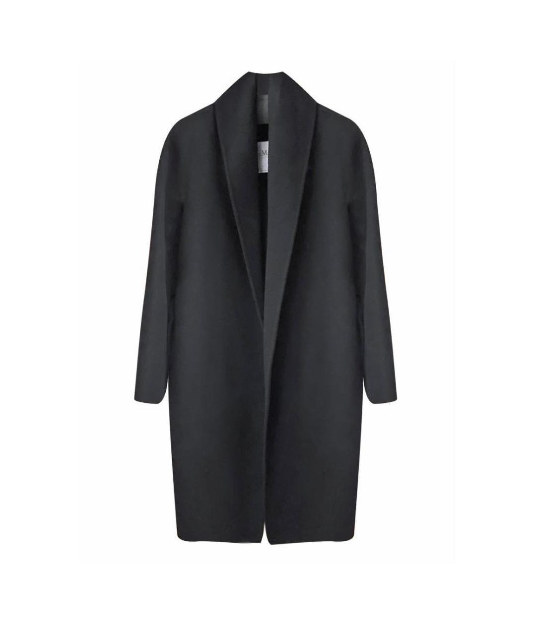 MAX MARA Черное кашемировое пальто, фото 1