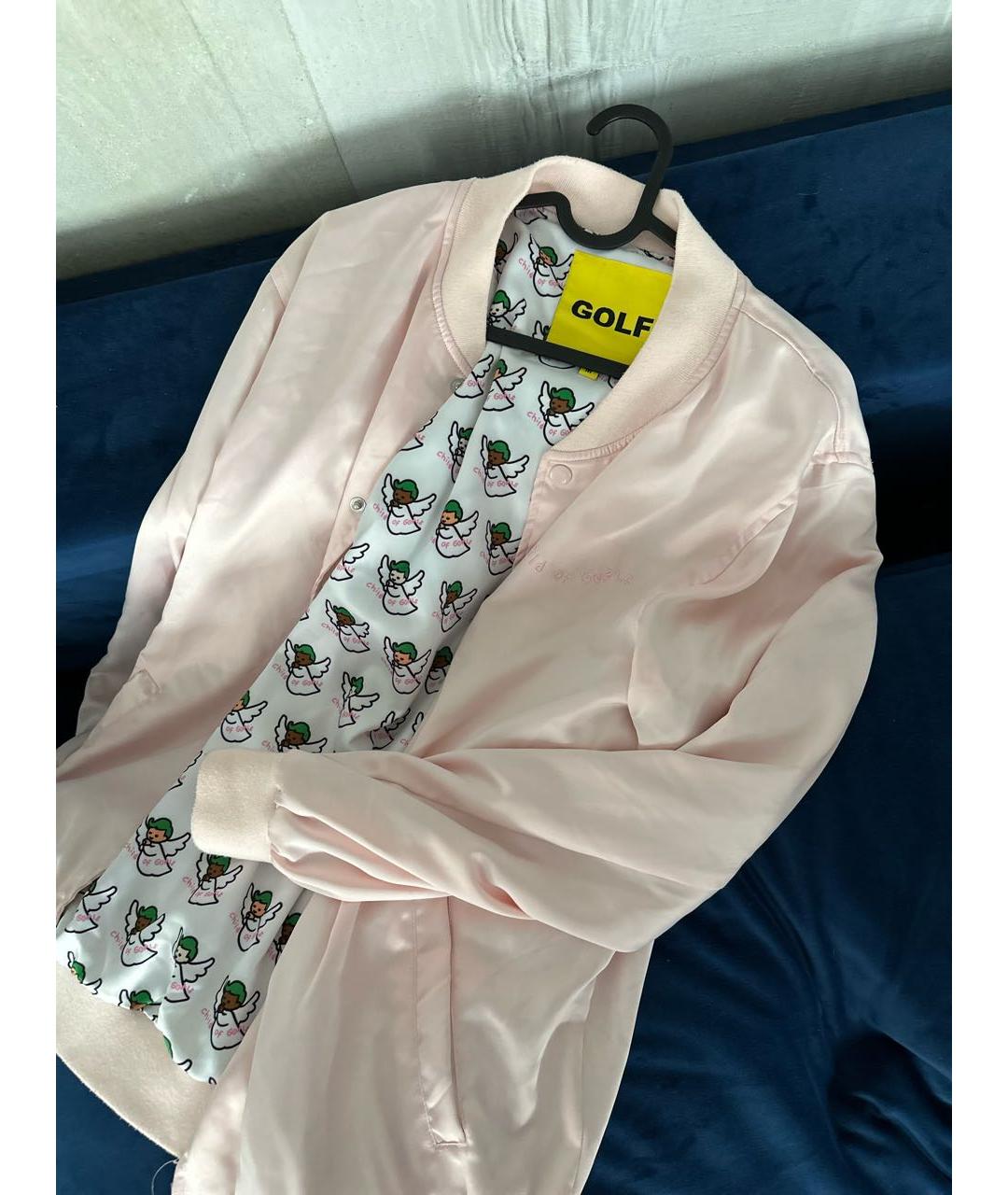 Golf Le Fleur Розовая атласная куртка, фото 6