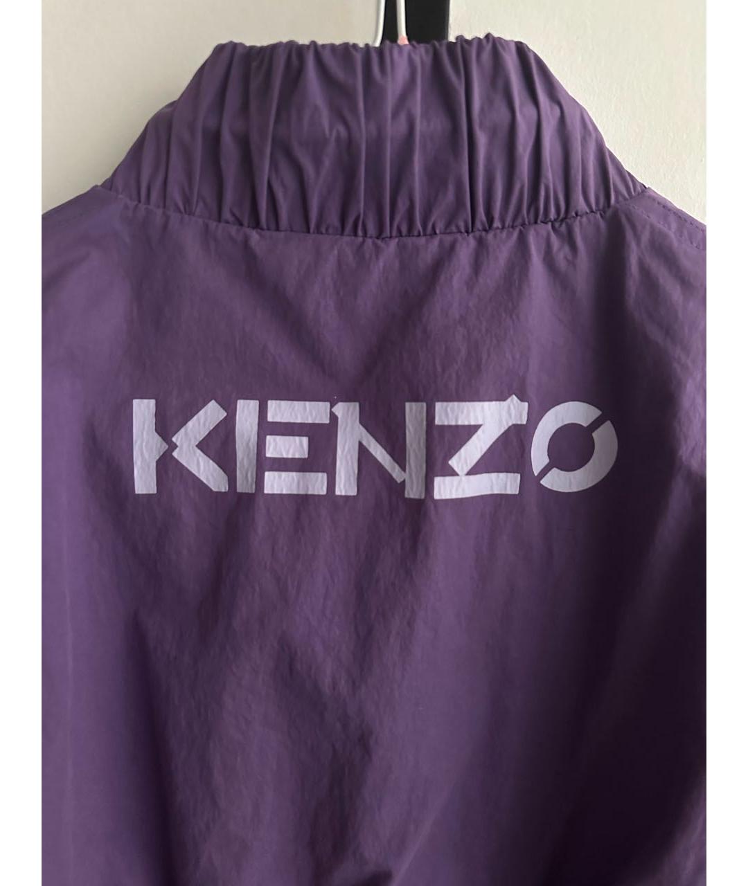 KENZO Фиолетовая полиэстеровая куртка, фото 3