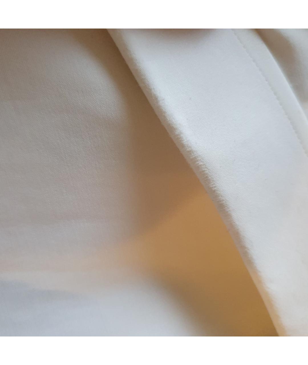 SAINT LAURENT Белая хлопко-шерстяная классическая рубашка, фото 8