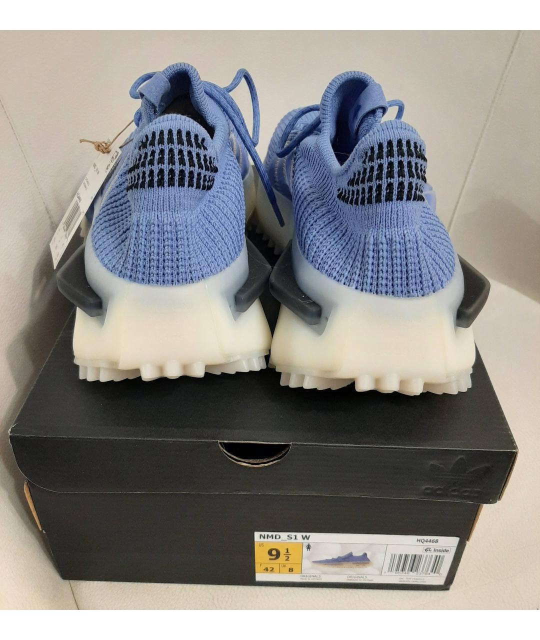 ADIDAS Голубые текстильные кроссовки, фото 5