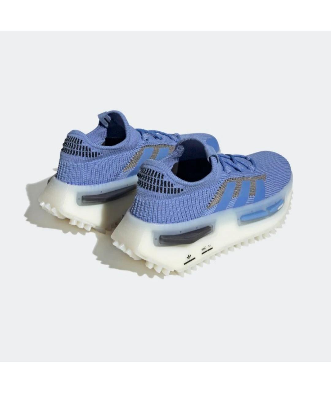 ADIDAS Голубые текстильные кроссовки, фото 6