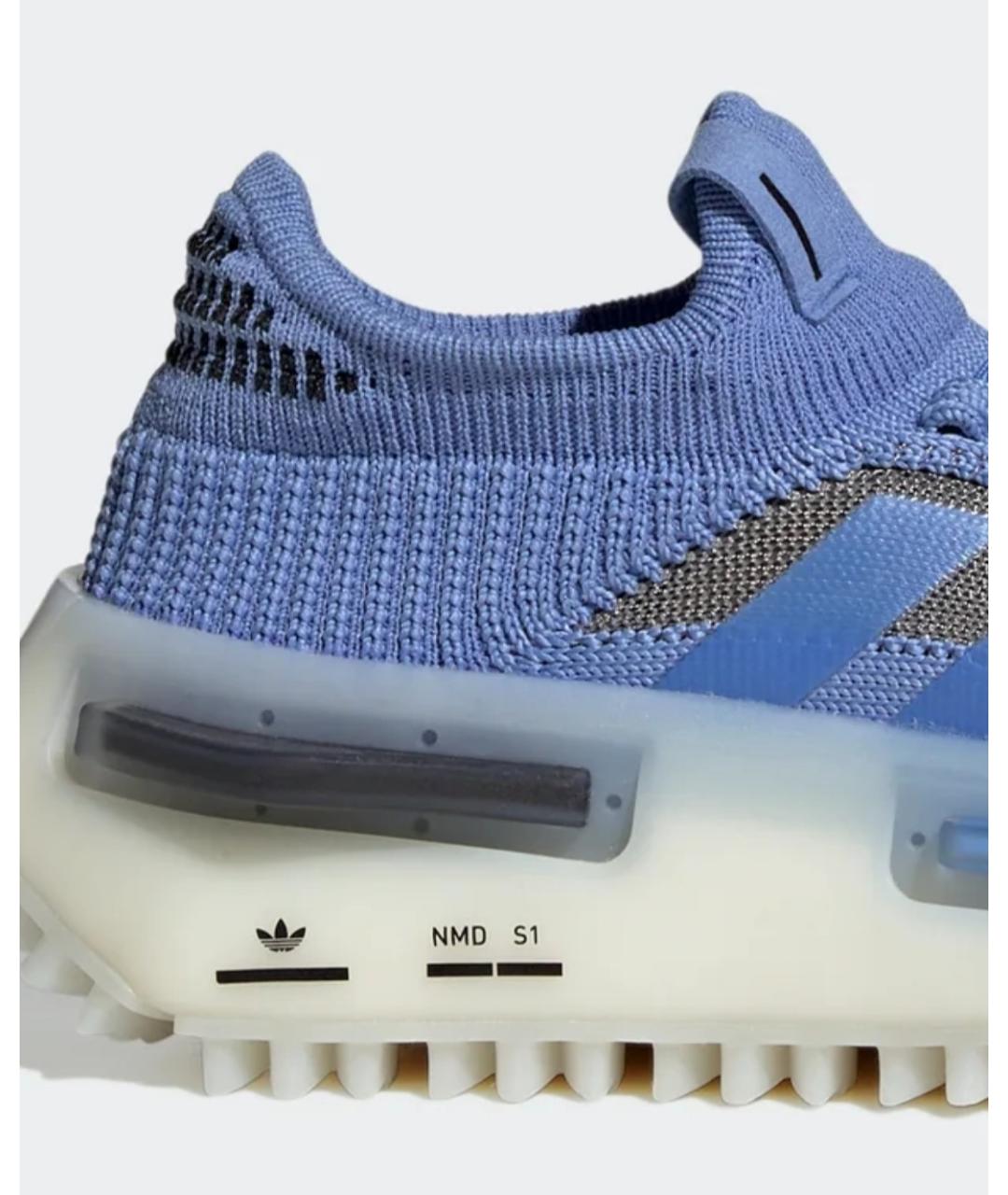 ADIDAS Голубые текстильные кроссовки, фото 7