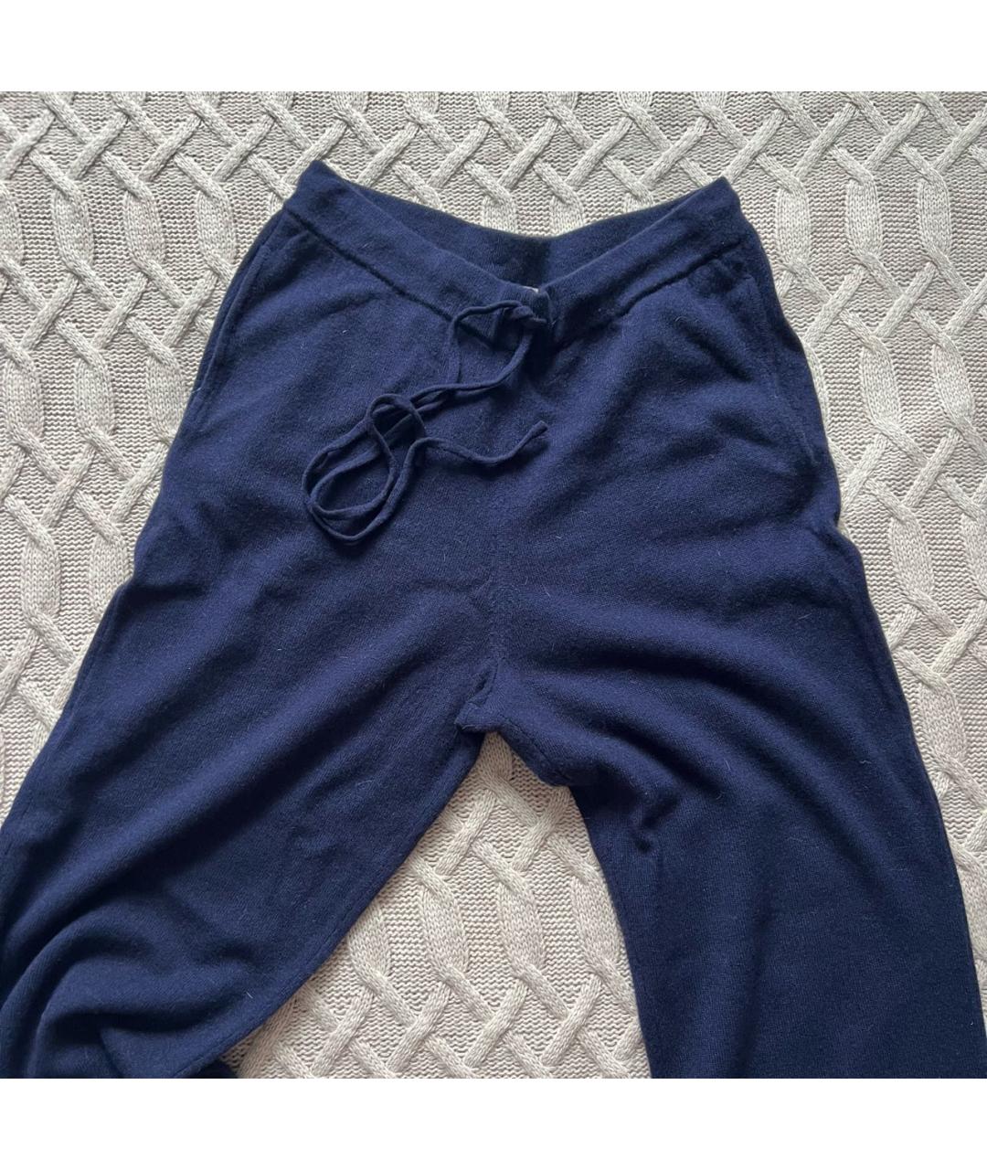 12 STOREEZ Темно-синие кашемировые брюки широкие, фото 5