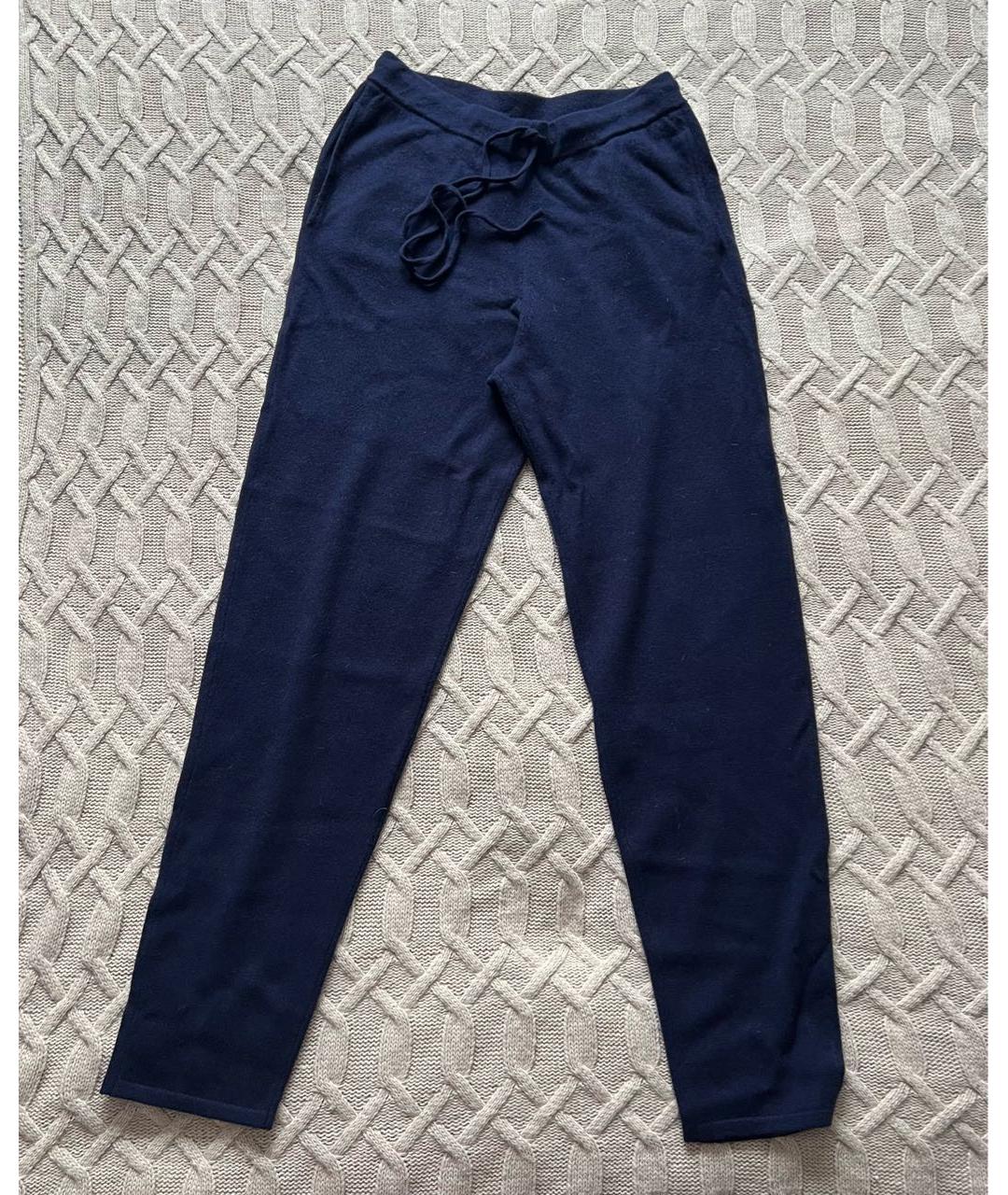12 STOREEZ Темно-синие кашемировые брюки широкие, фото 6