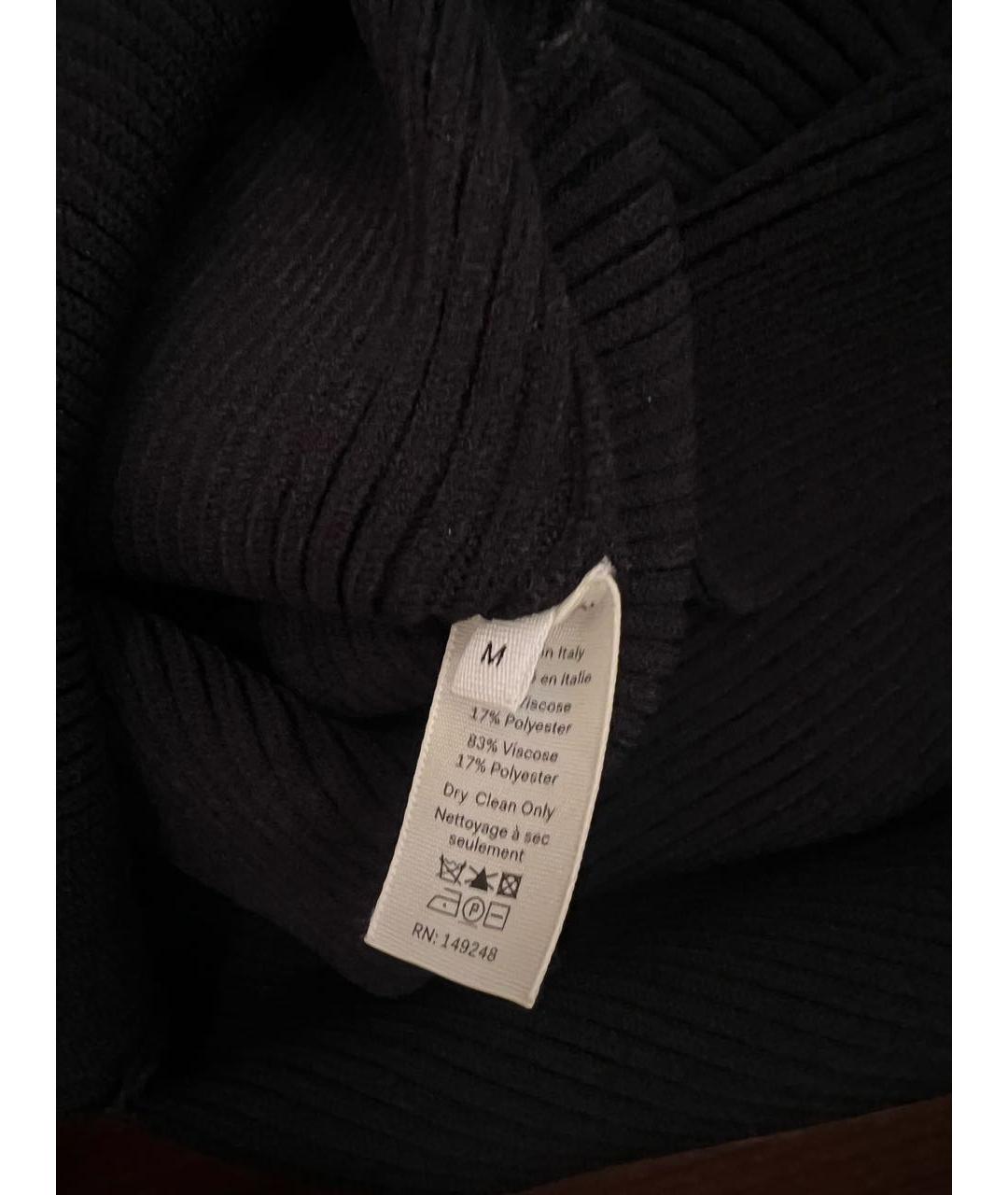 KHAITE Черное вискозное коктейльное платье, фото 4