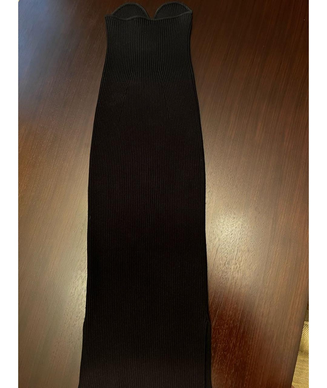 KHAITE Черное вискозное коктейльное платье, фото 2