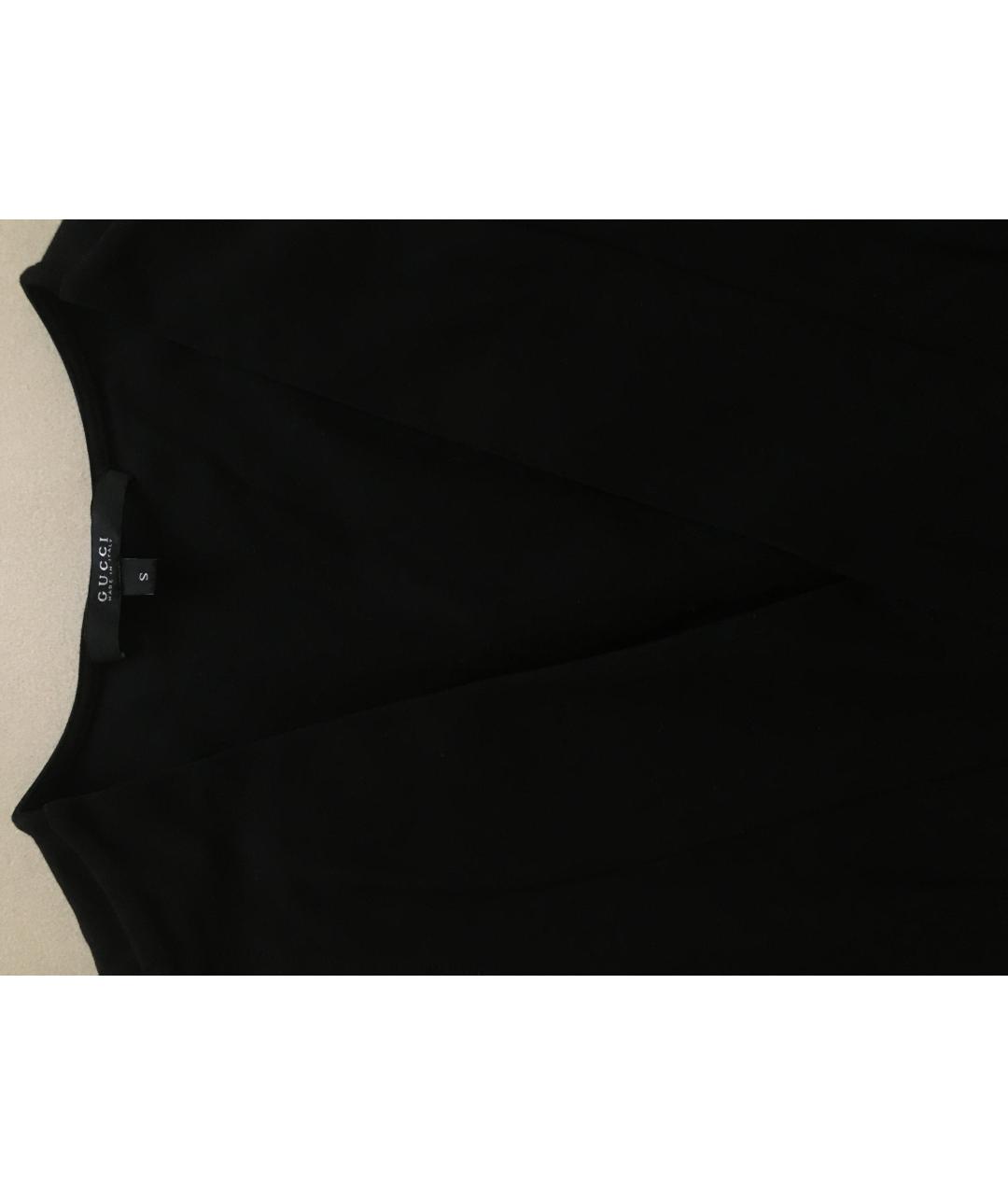 GUCCI Черное вискозное коктейльное платье, фото 4