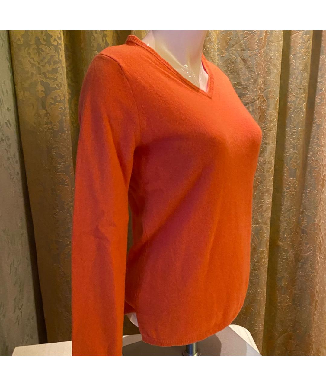 'S MAX MARA Оранжевый кашемировый джемпер / свитер, фото 2