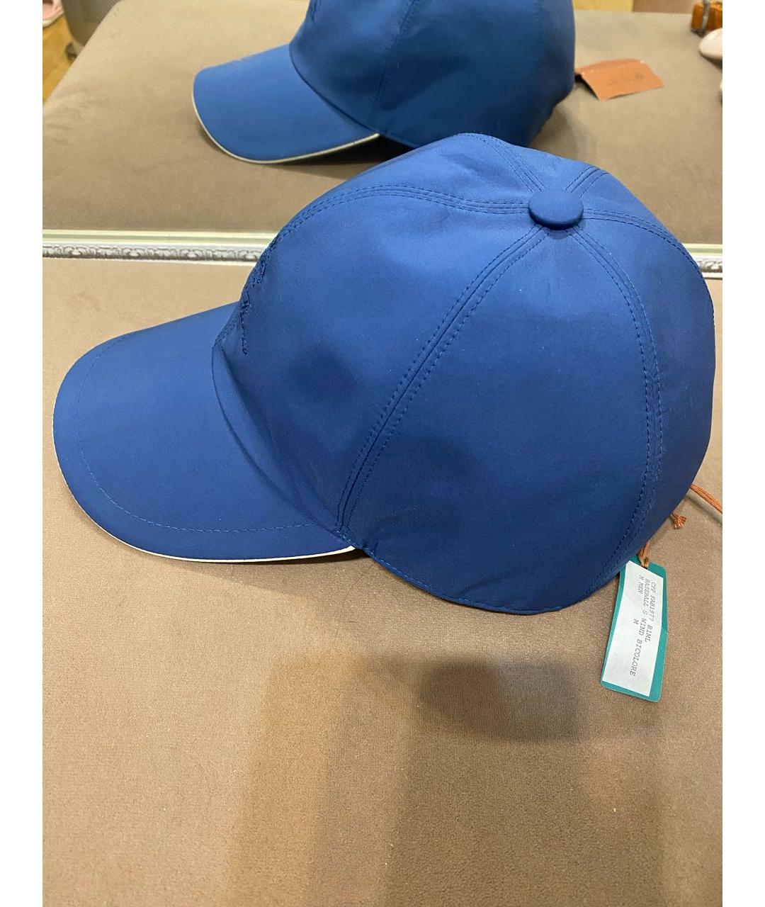 LORO PIANA Темно-синяя кепка/бейсболка, фото 2