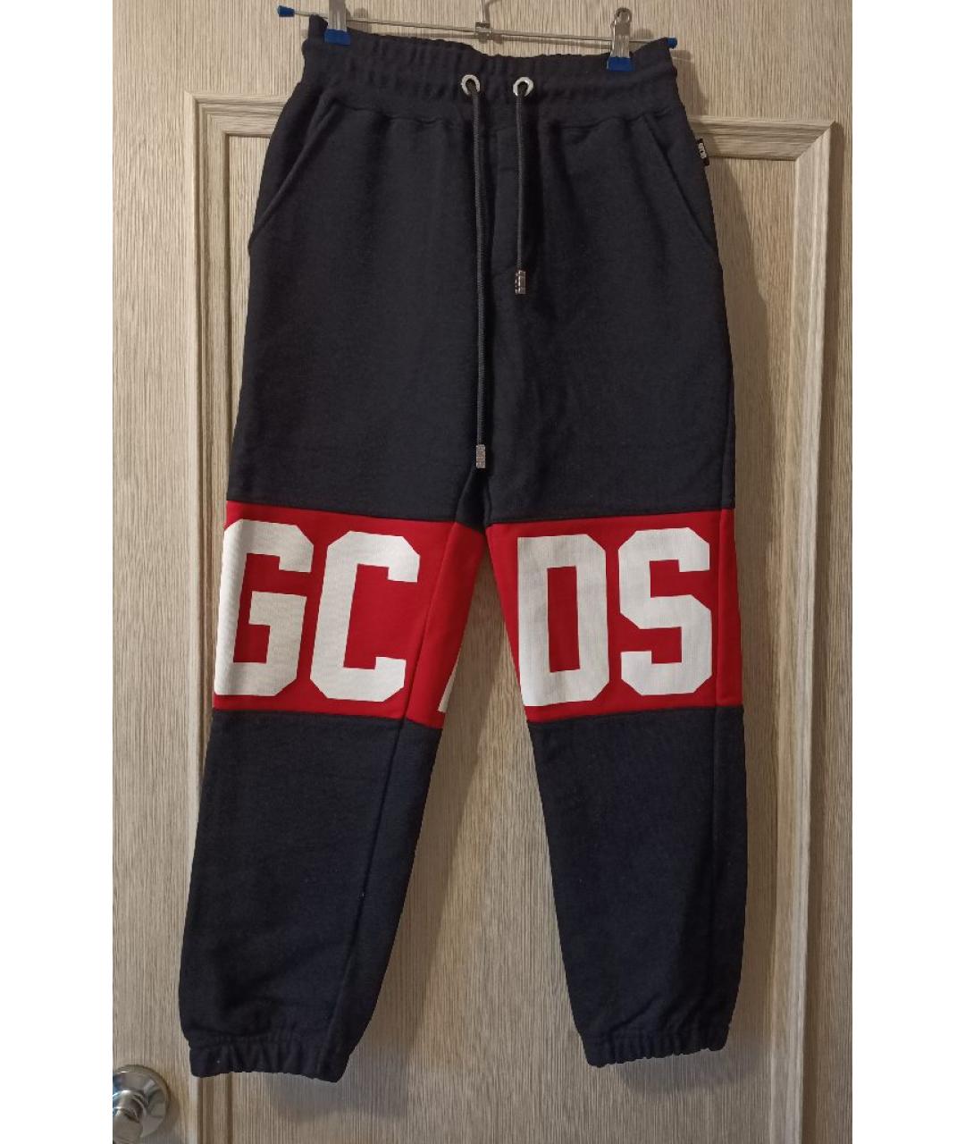 GCDS Черные хлопковые прямые брюки, фото 7