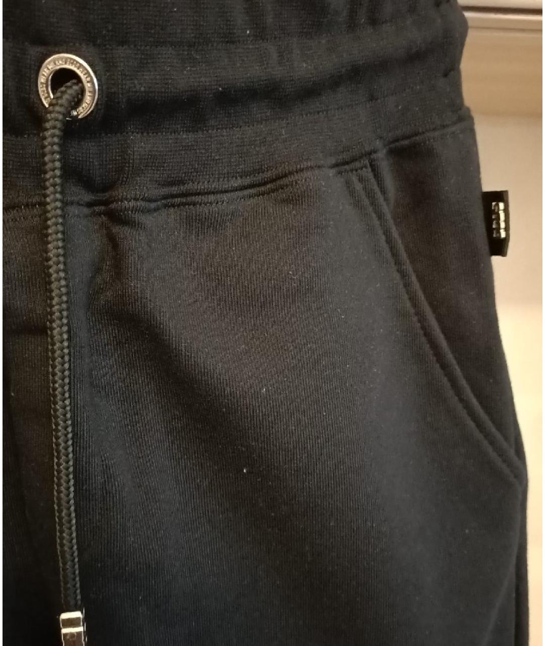 GCDS Черные хлопковые прямые брюки, фото 4