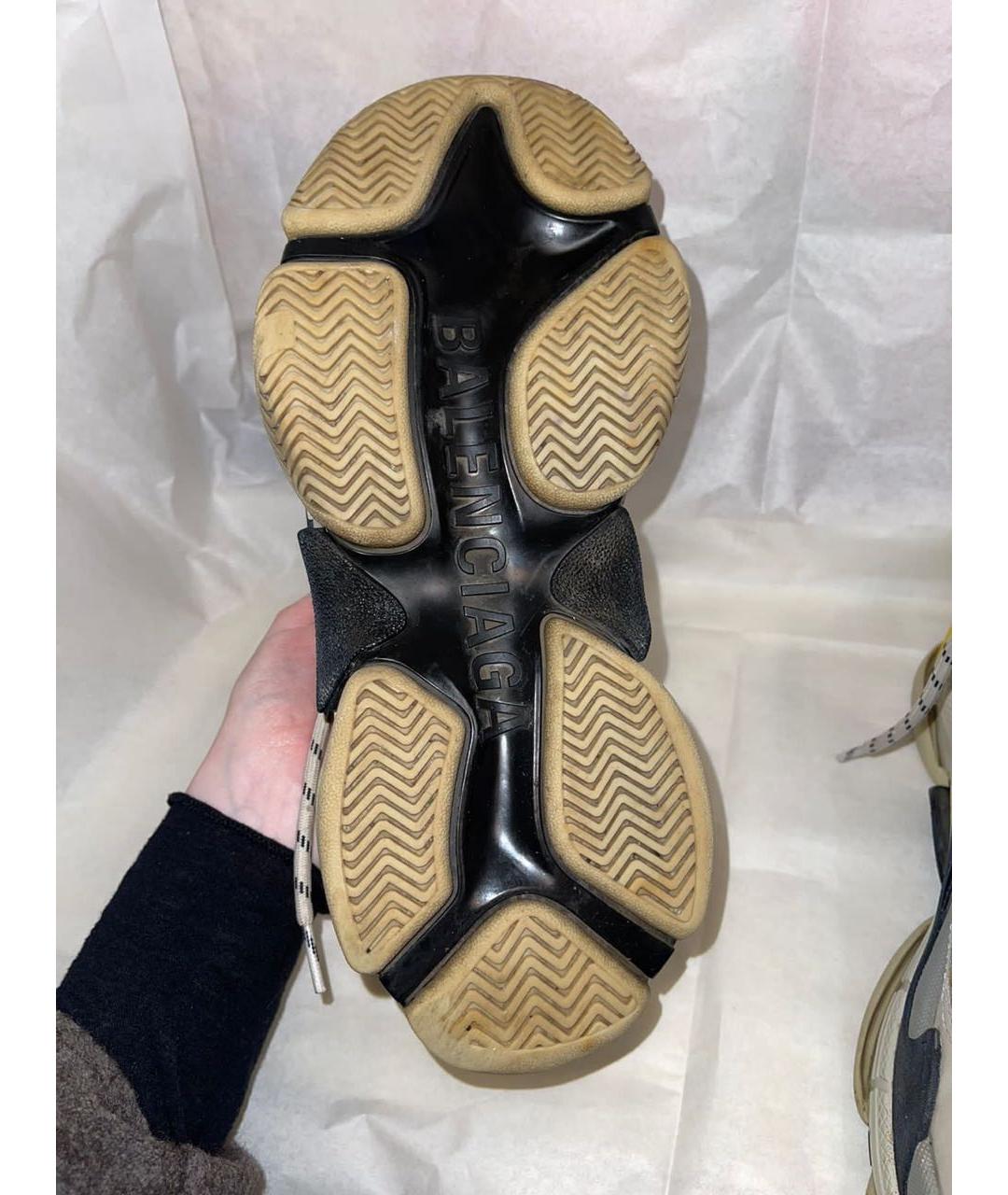 BALENCIAGA Серые текстильные кроссовки, фото 7