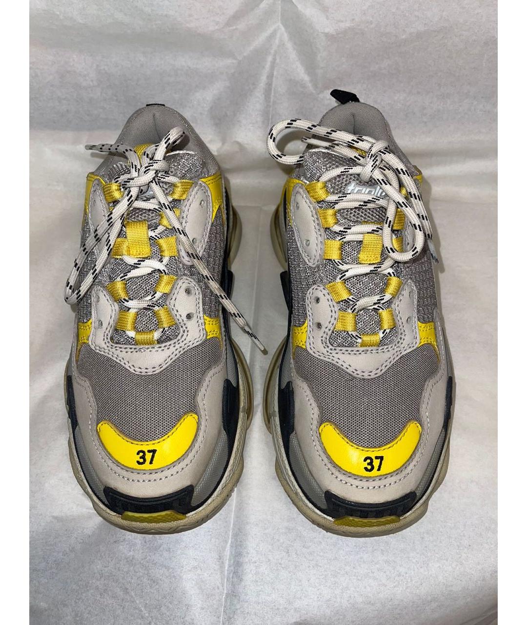 BALENCIAGA Серые текстильные кроссовки, фото 2