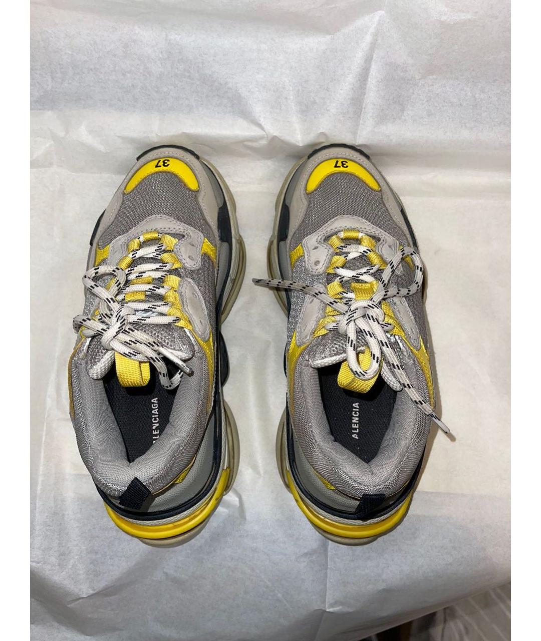 BALENCIAGA Серые текстильные кроссовки, фото 3