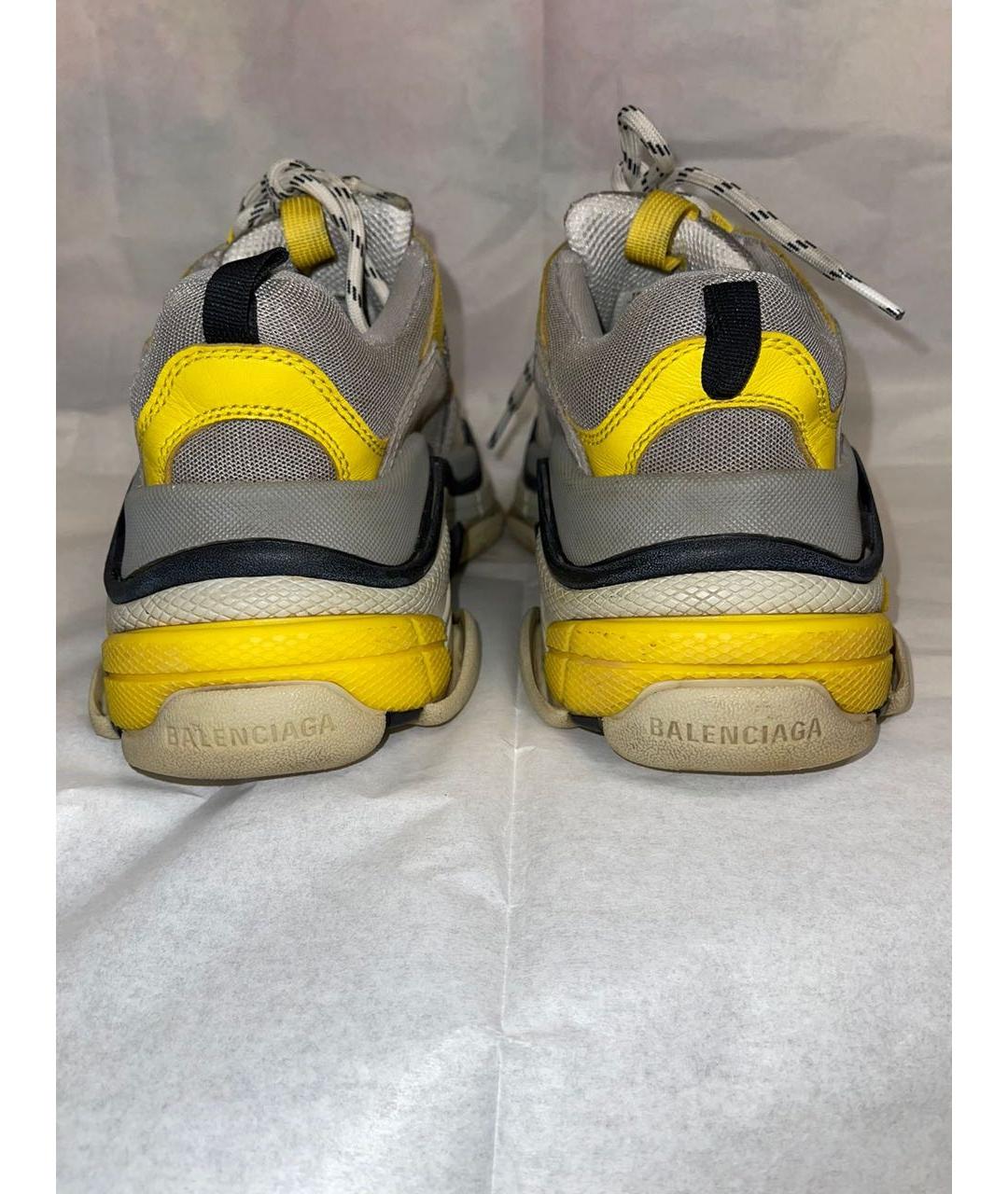 BALENCIAGA Серые текстильные кроссовки, фото 4