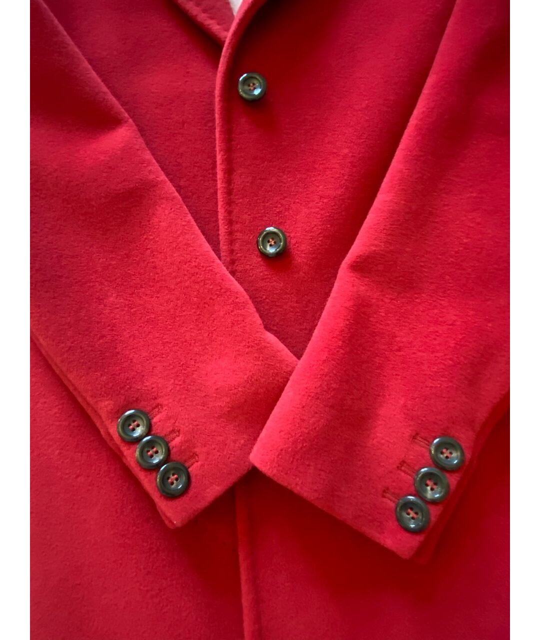 MAX MARA Красное шерстяное пальто, фото 5