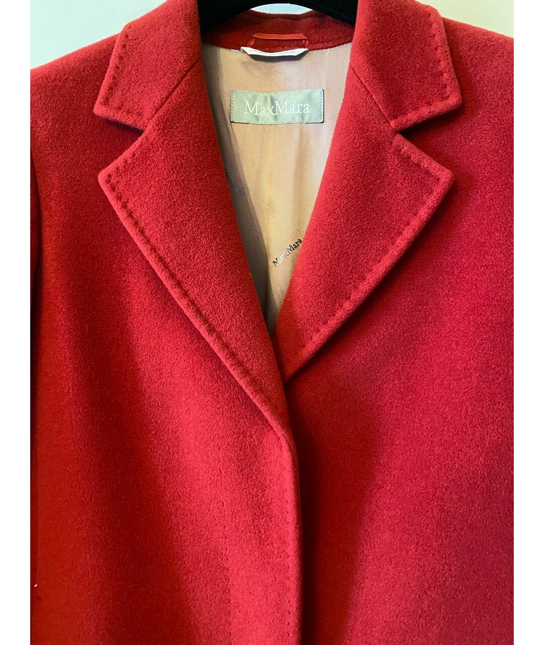 MAX MARA Красное шерстяное пальто, фото 3