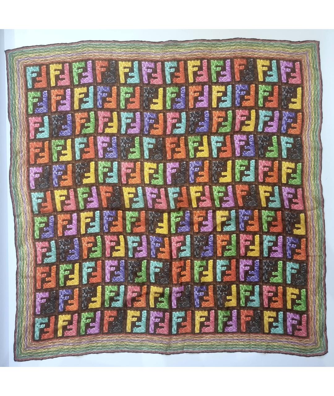 FENDI Мульти шелковый платок, фото 9