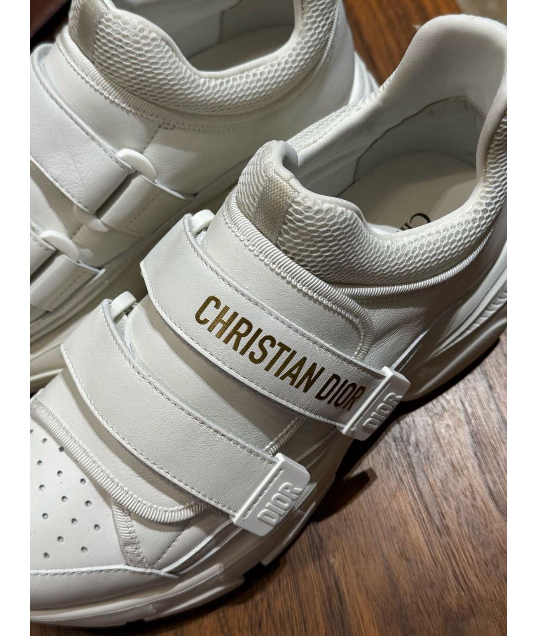 CHRISTIAN DIOR PRE-OWNED Белые кожаные кроссовки, фото 5