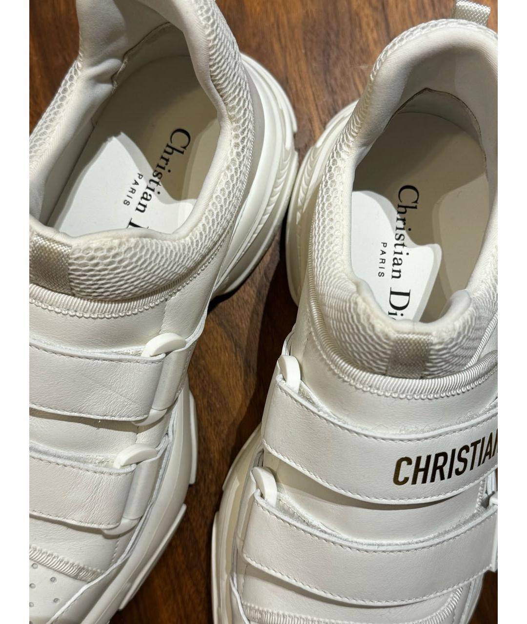 CHRISTIAN DIOR PRE-OWNED Белые кожаные кроссовки, фото 3