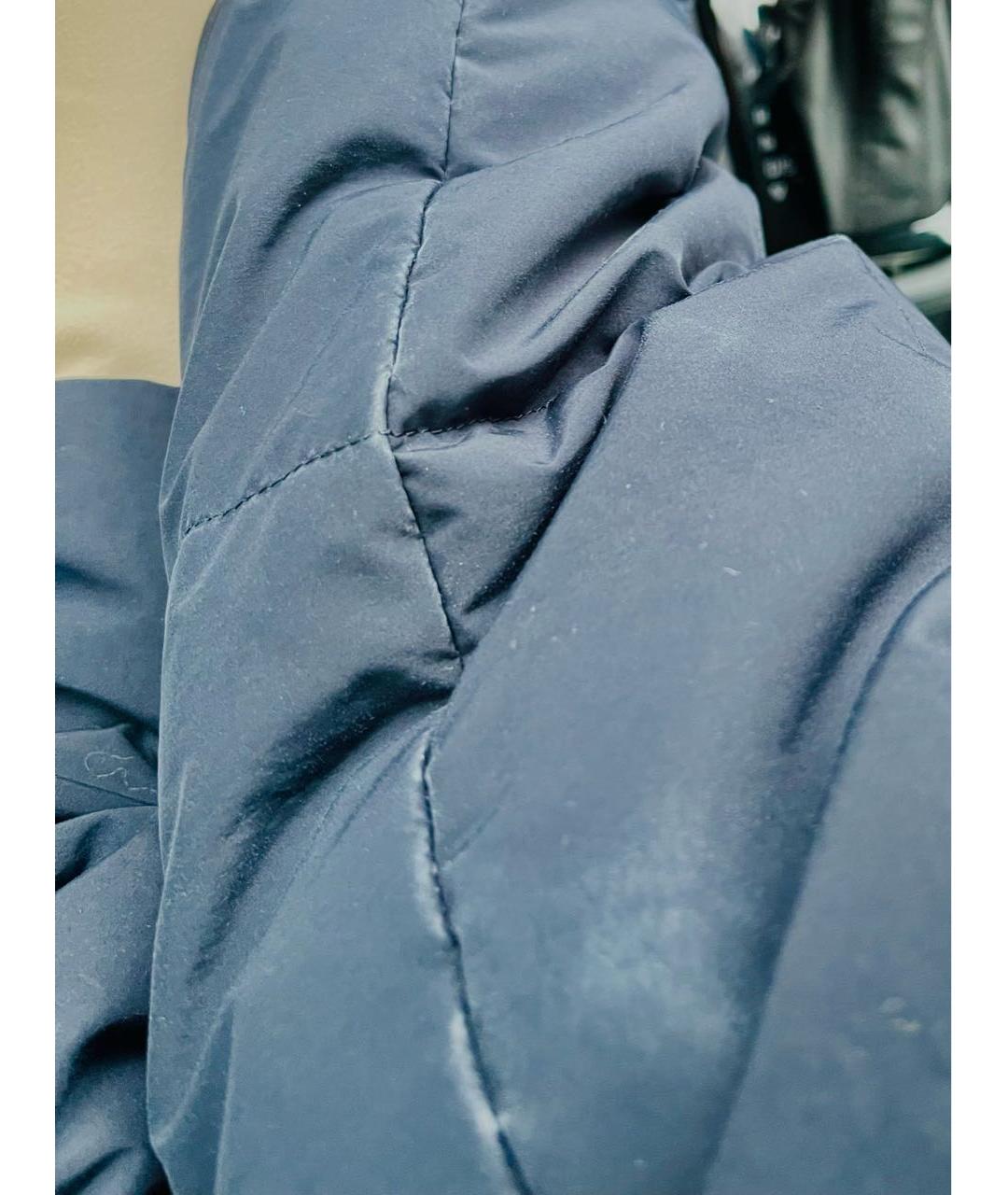 JIL SANDER Темно-синий полиэстеровый пуховик, фото 8