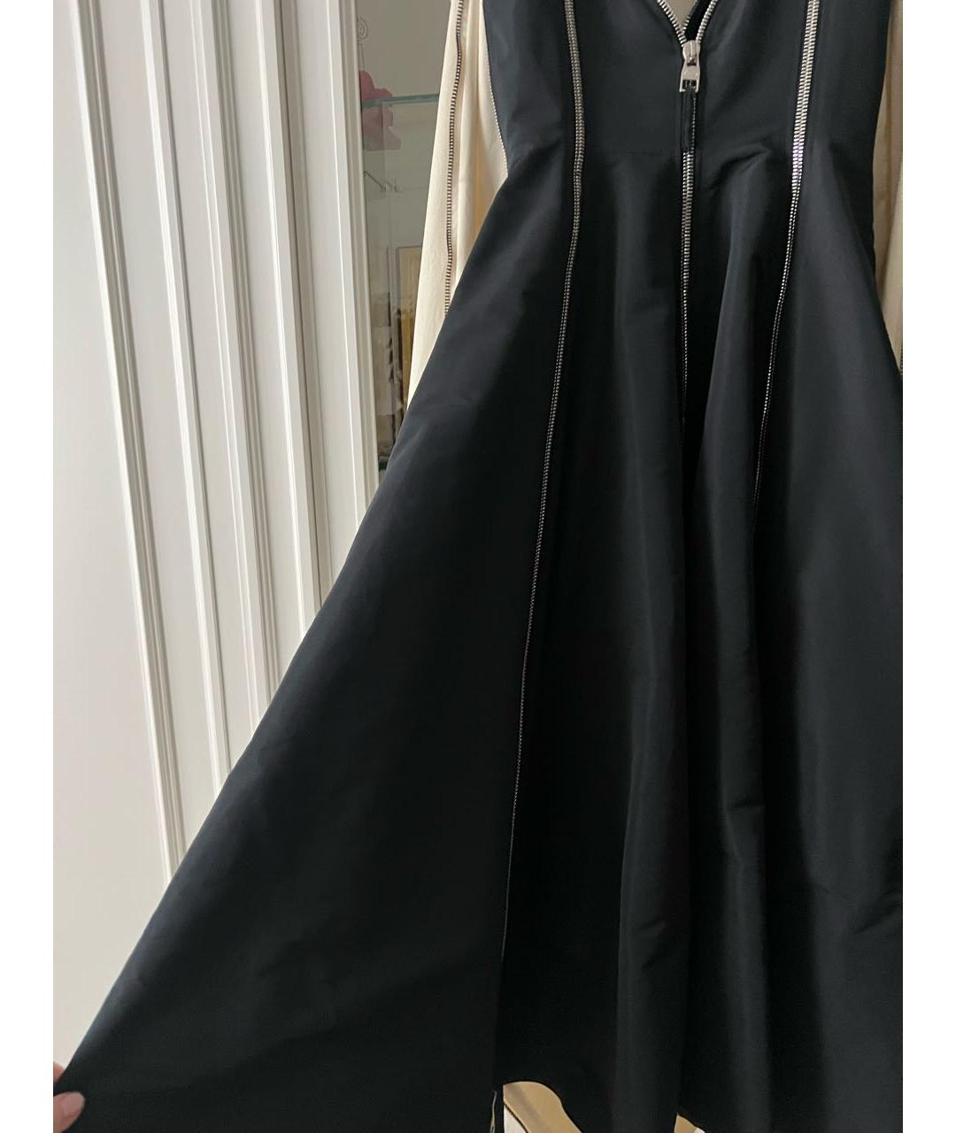 ALEXANDER MCQUEEN Черное полиэстеровое вечернее платье, фото 5
