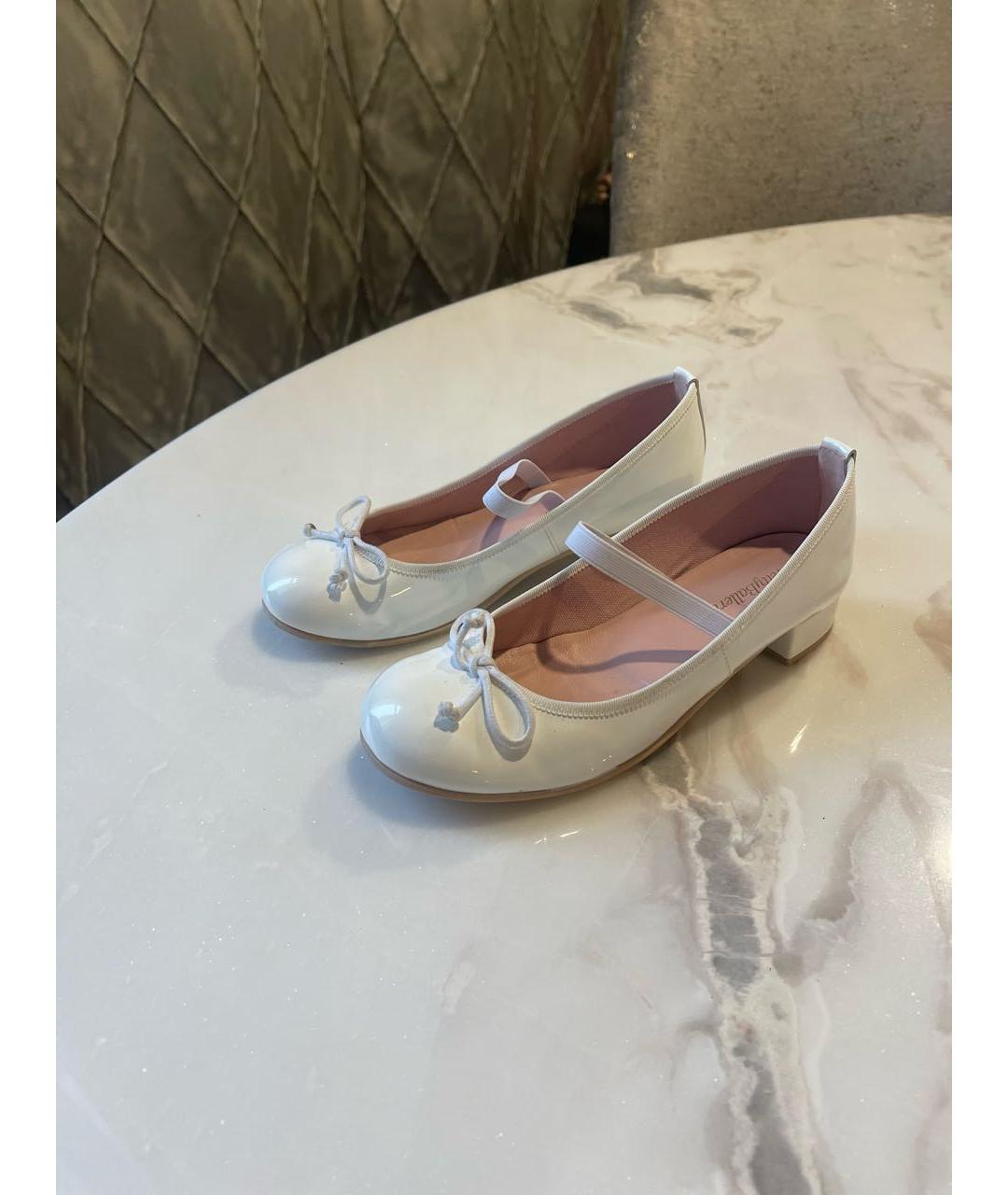 PRETTY BALLERINAS Белые кожаные туфли, фото 4