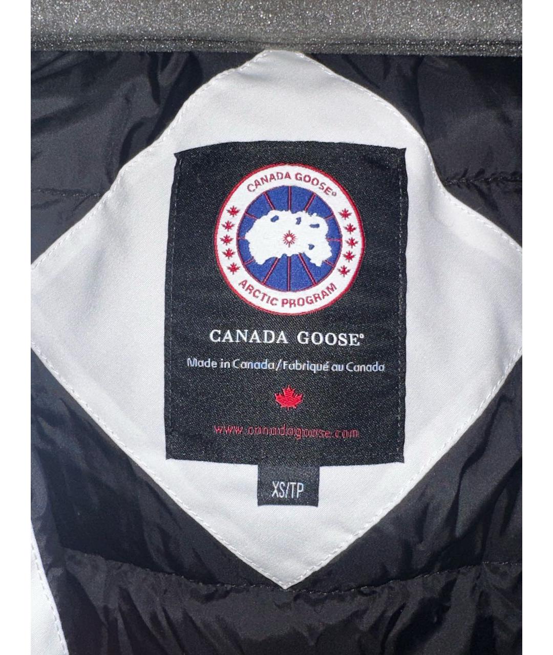CANADA GOOSE Белый полиэстеровый пуховик, фото 4
