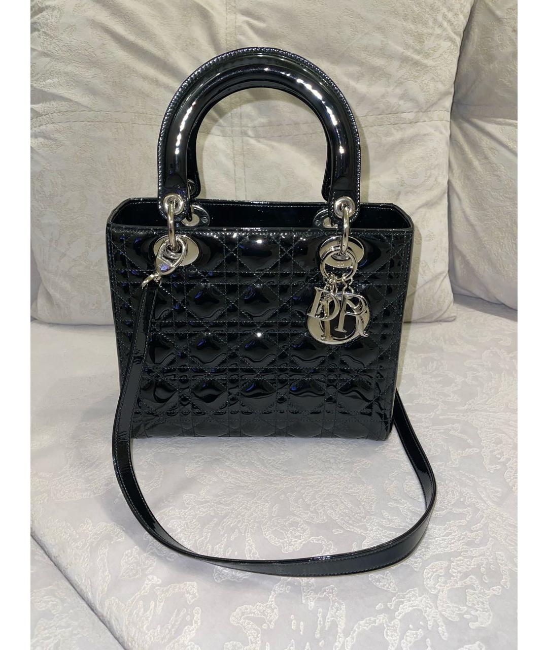 Lady dior medium black online