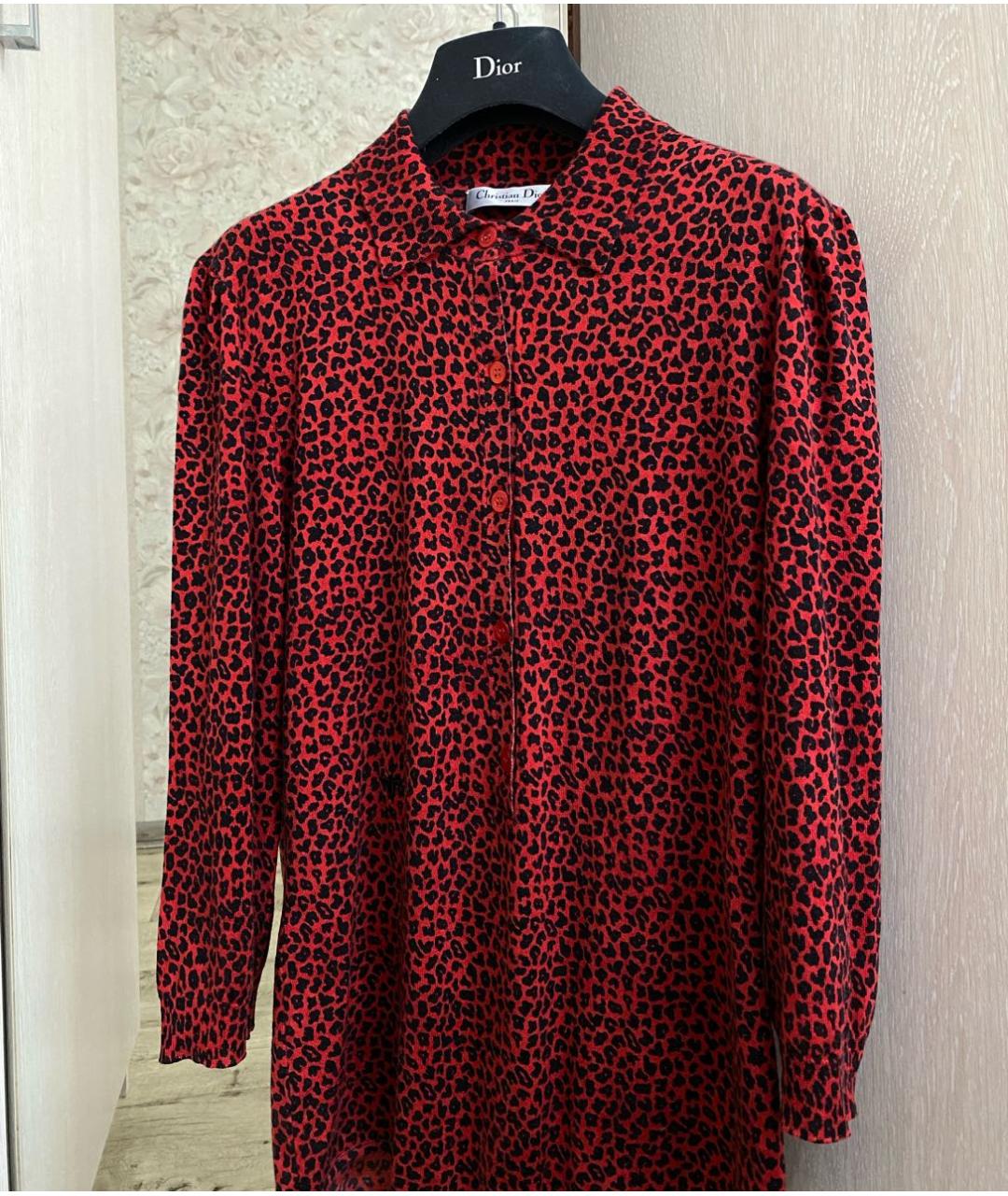 CHRISTIAN DIOR PRE-OWNED Красная кашемировая блузы, фото 3