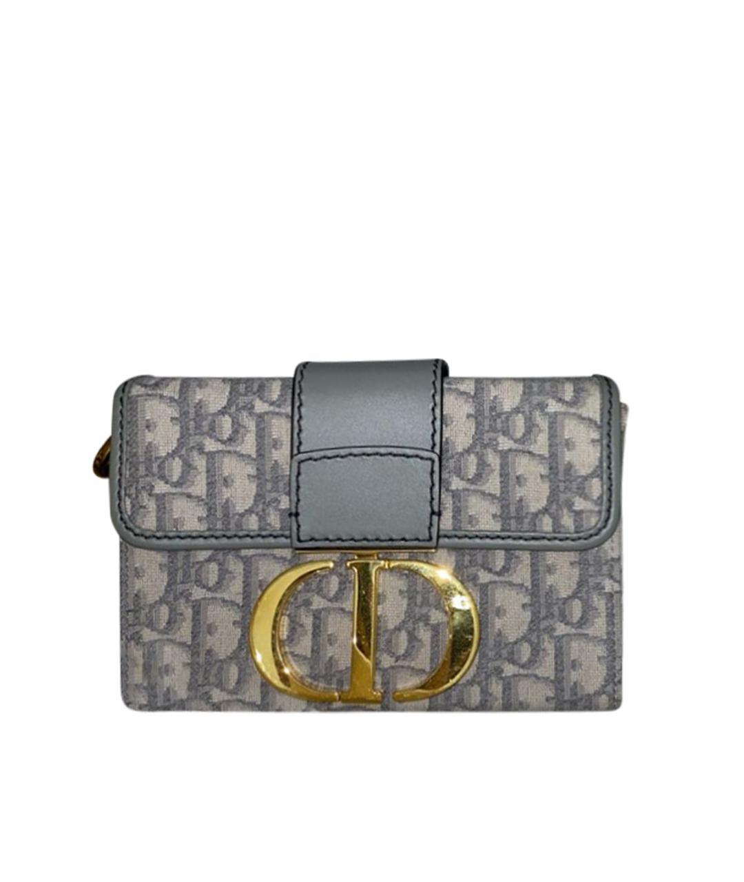 CHRISTIAN DIOR Серая деним сумка через плечо, фото 1