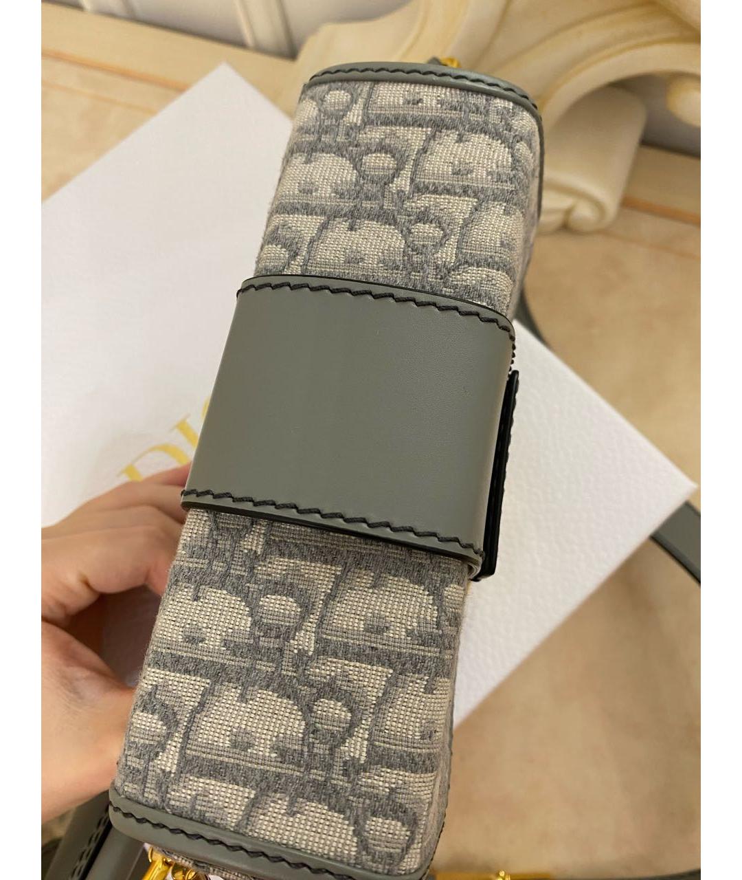 CHRISTIAN DIOR Серая деним сумка через плечо, фото 8