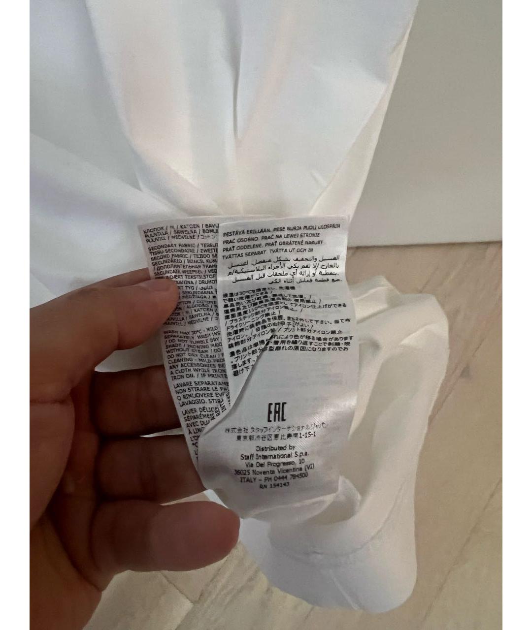 DSQUARED2 Белая хлопковая футболка, фото 7