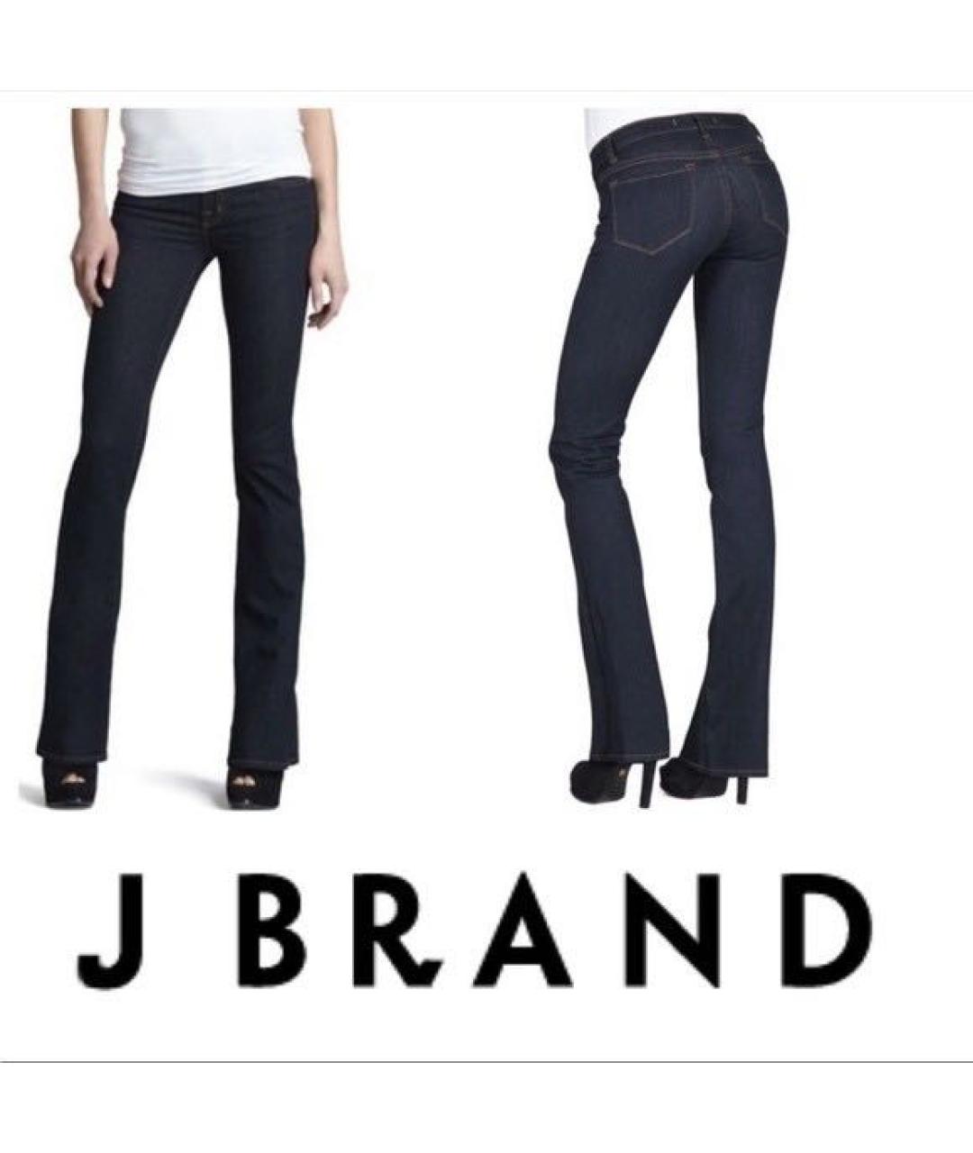 JBRAND Темно-синие хлопковые джинсы клеш, фото 8