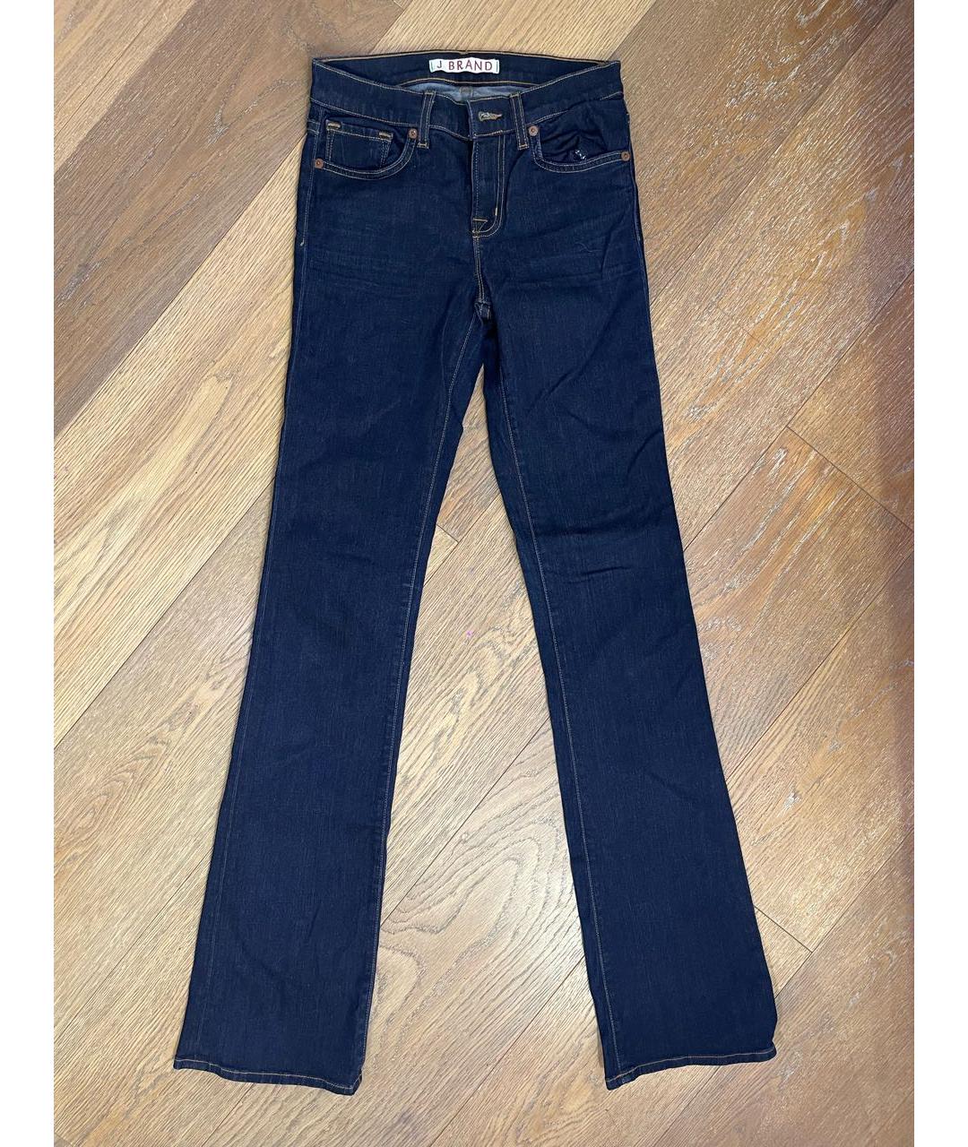 JBRAND Темно-синие хлопковые джинсы клеш, фото 9