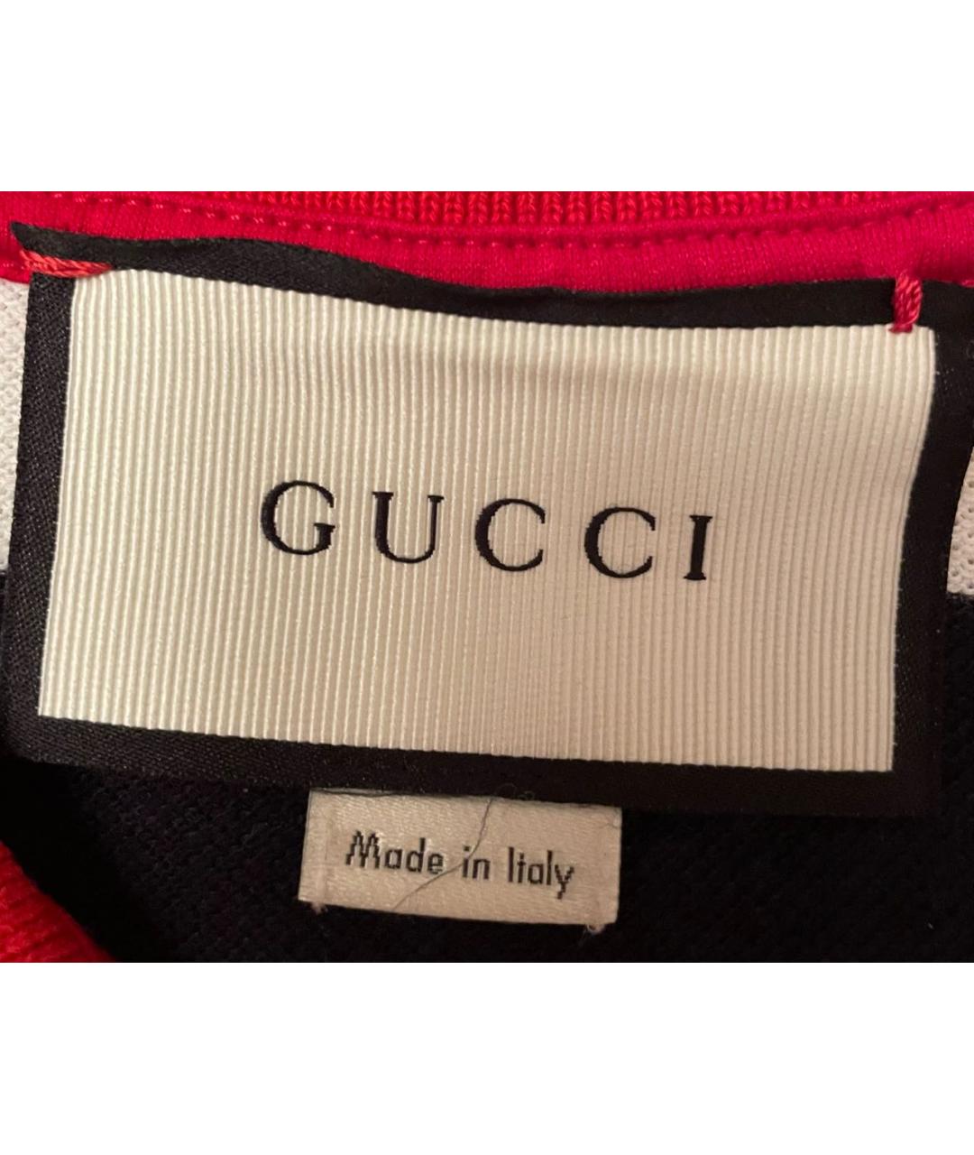 GUCCI Мульти хлопковое поло с коротким рукавом, фото 4