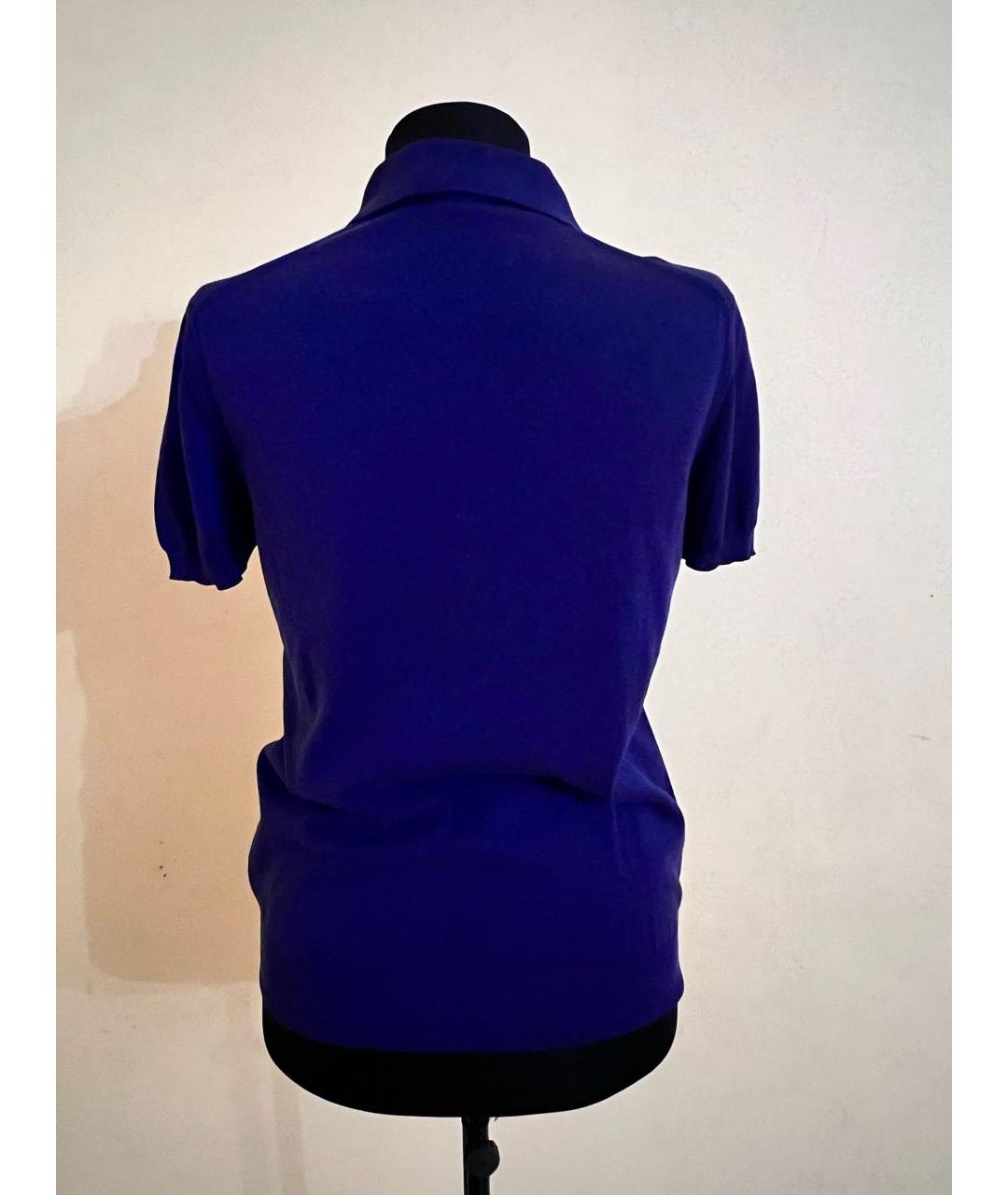 LORO PIANA Темно-синий хлопковый джемпер / свитер, фото 2