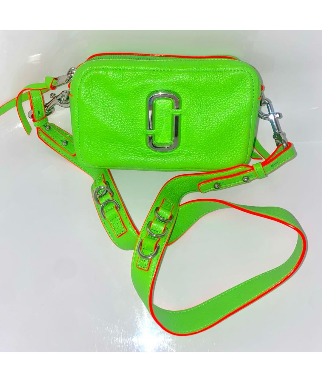 MARC JACOBS Салатовая кожаная сумка через плечо, фото 5
