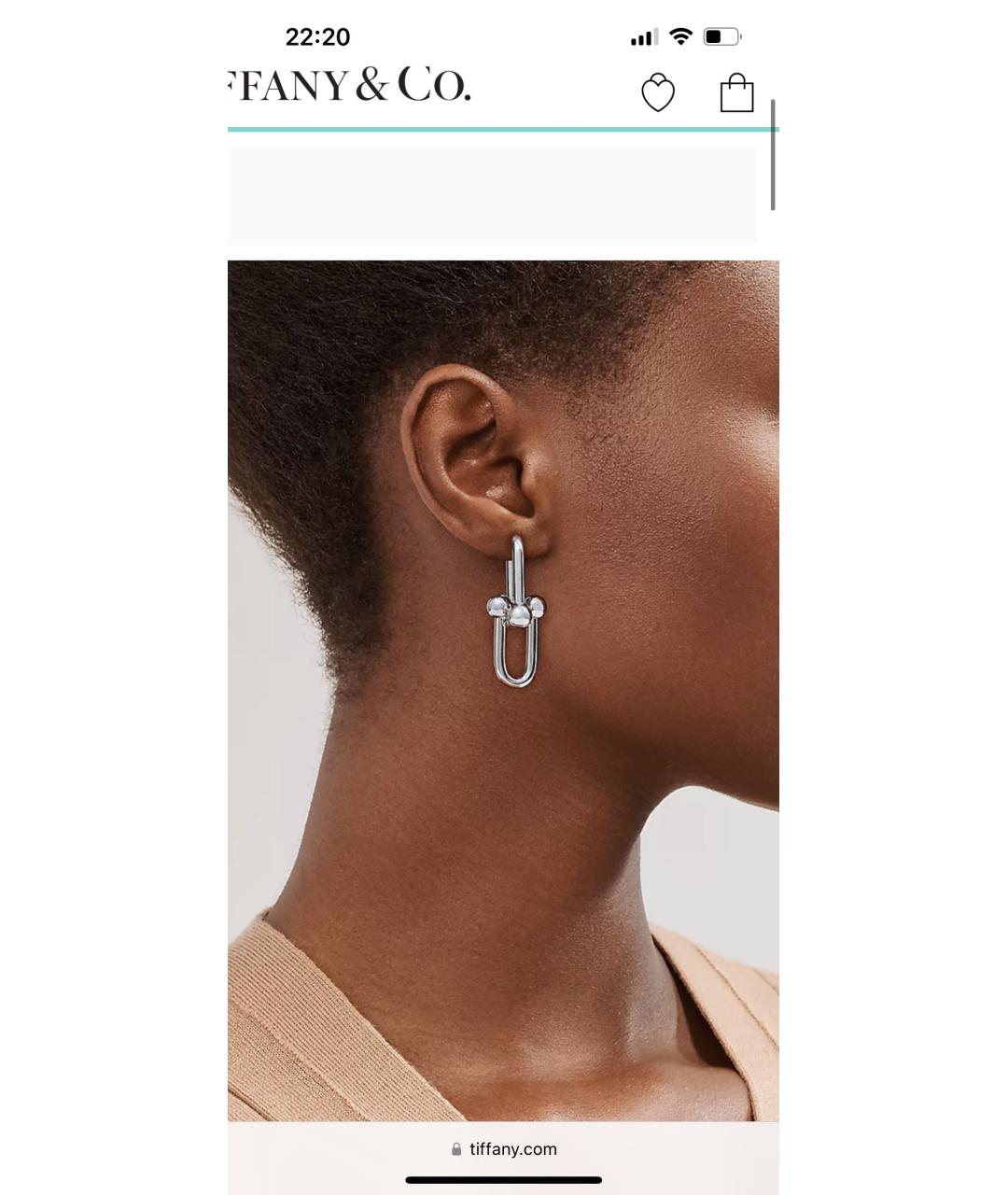 TIFFANY&CO Серебряные серебряные серьги, фото 4