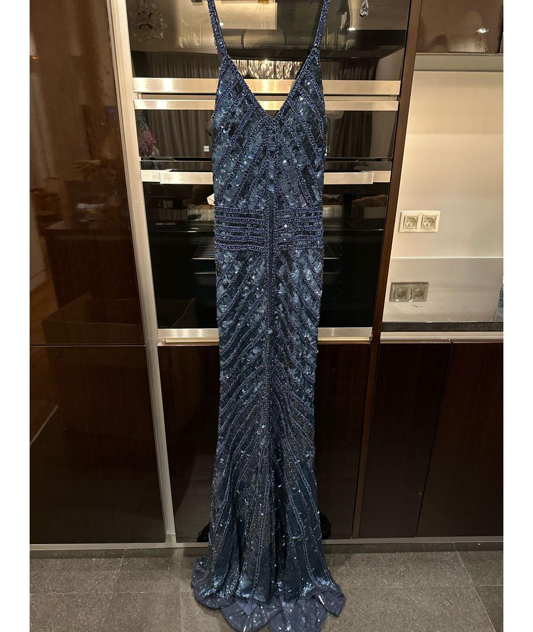 SHERRI HILL Синее вечернее платье, фото 8