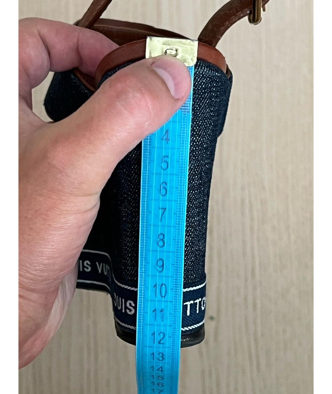 LOUIS VUITTON Темно-синие босоножки, фото 7