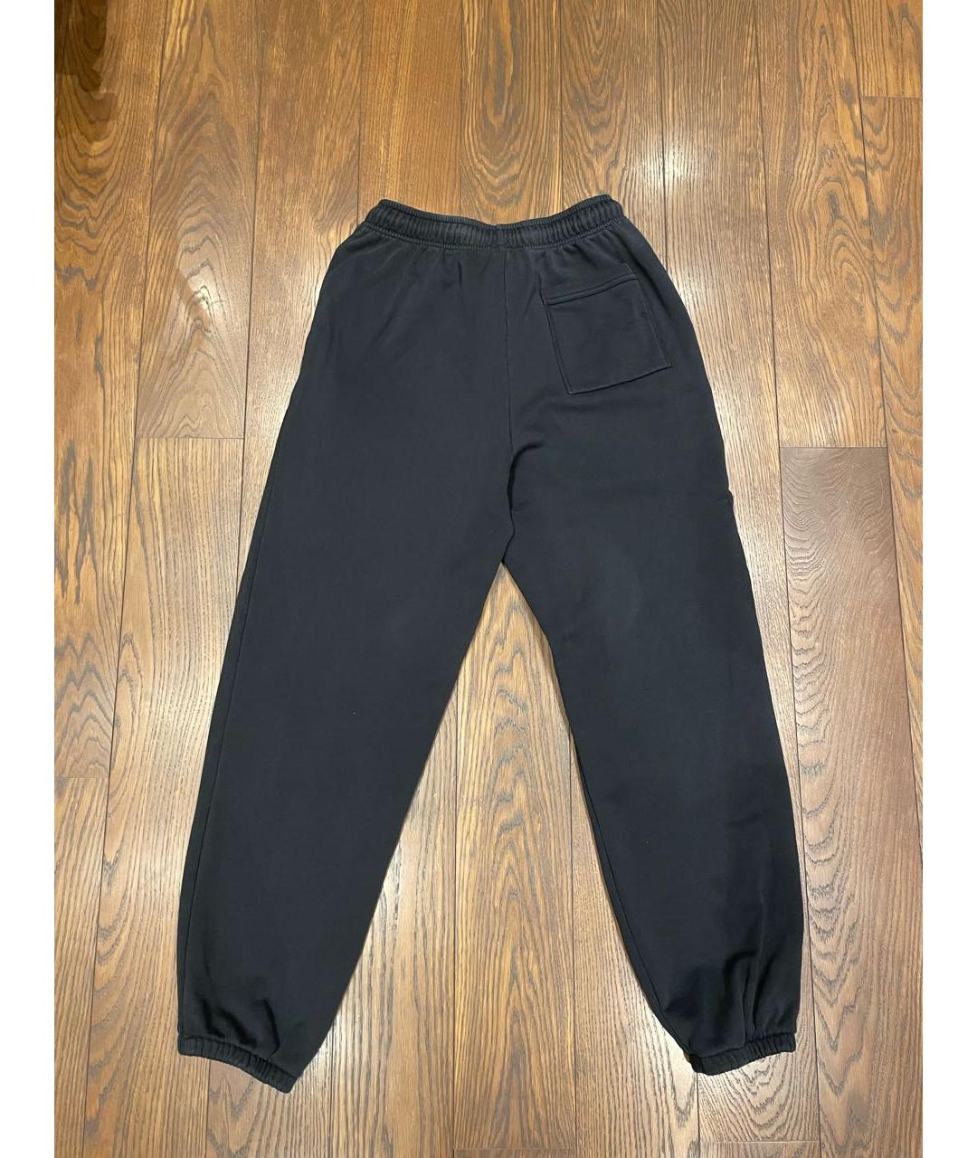 ACNE STUDIOS Черные хлопковые спортивные брюки и шорты, фото 2