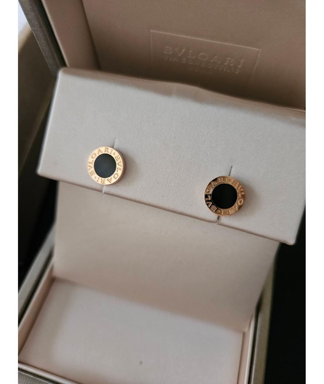 BVLGARI Золотые серьги из розового золота, фото 8