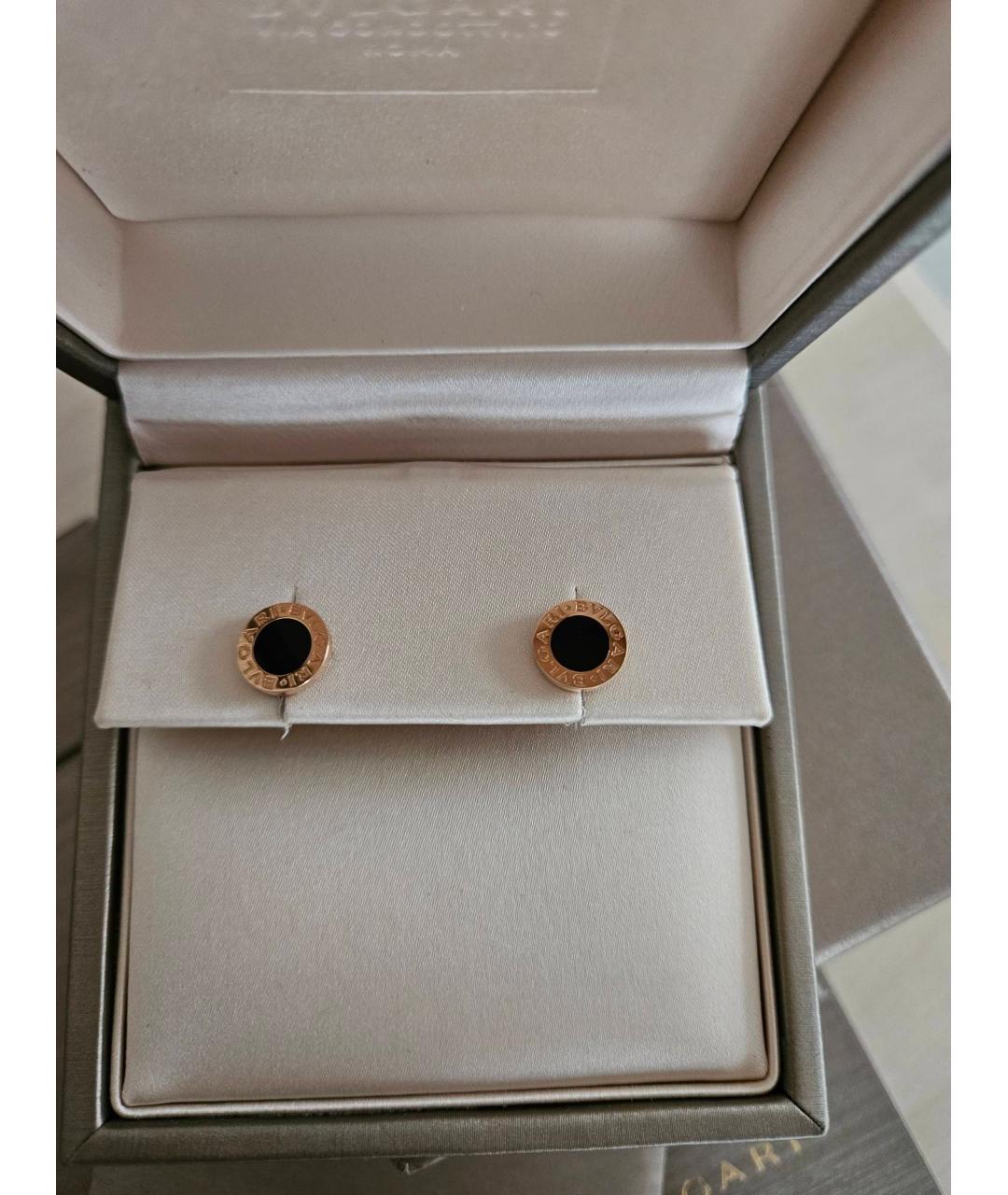 BVLGARI Золотые серьги из розового золота, фото 6